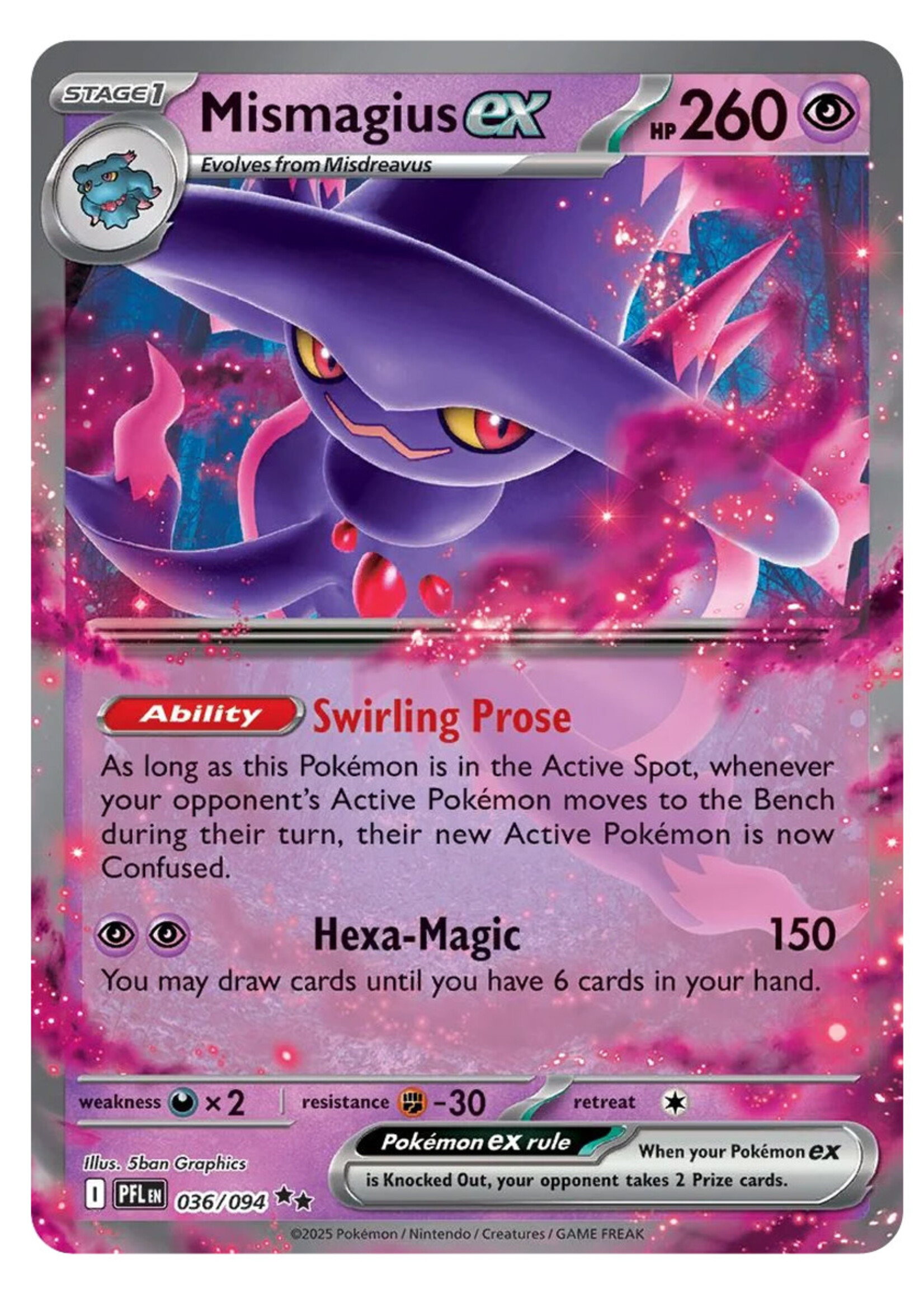 Mismagius Ex 36 (PFL): near mint