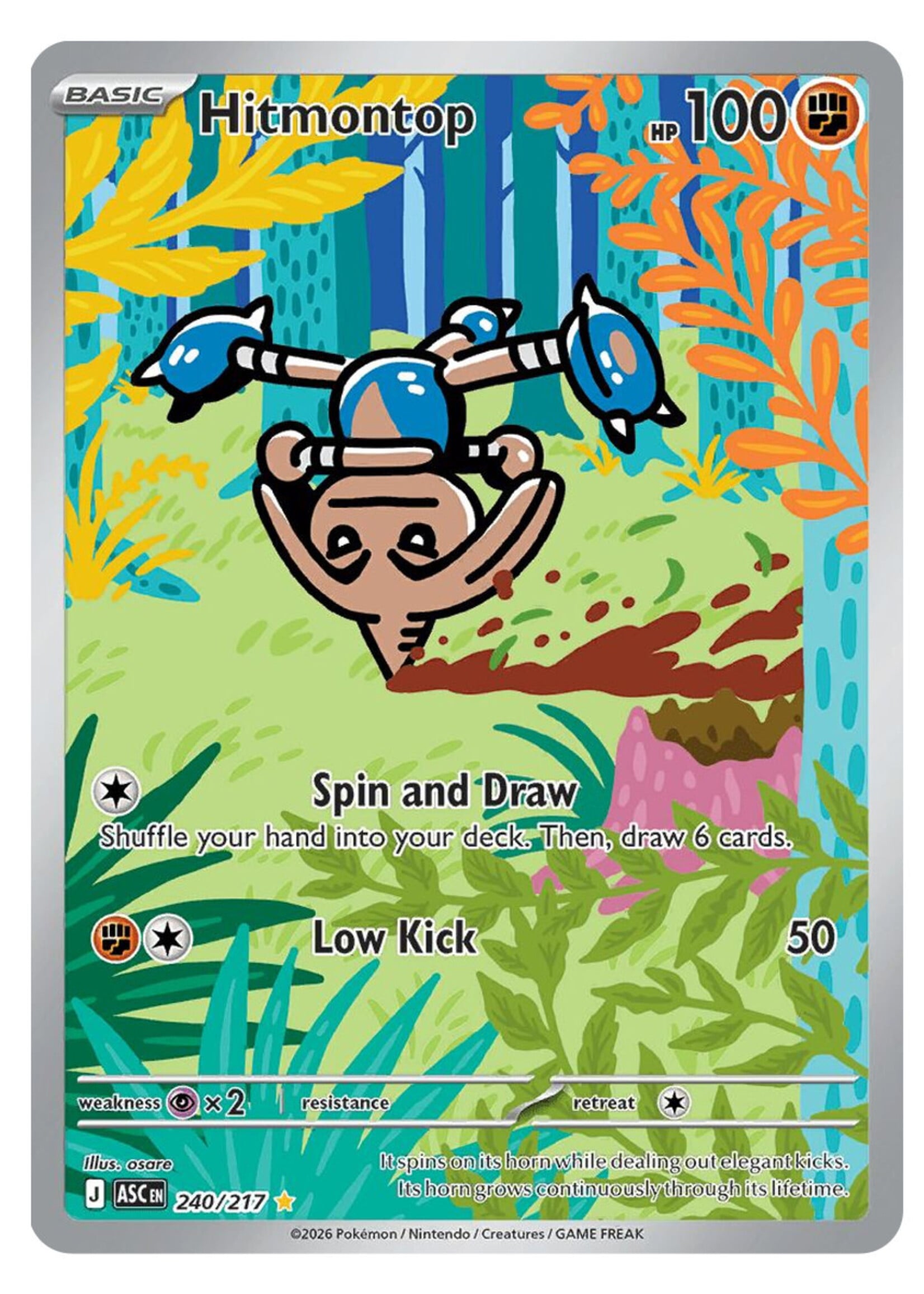 Hitmontop 240 (ASC): near mint