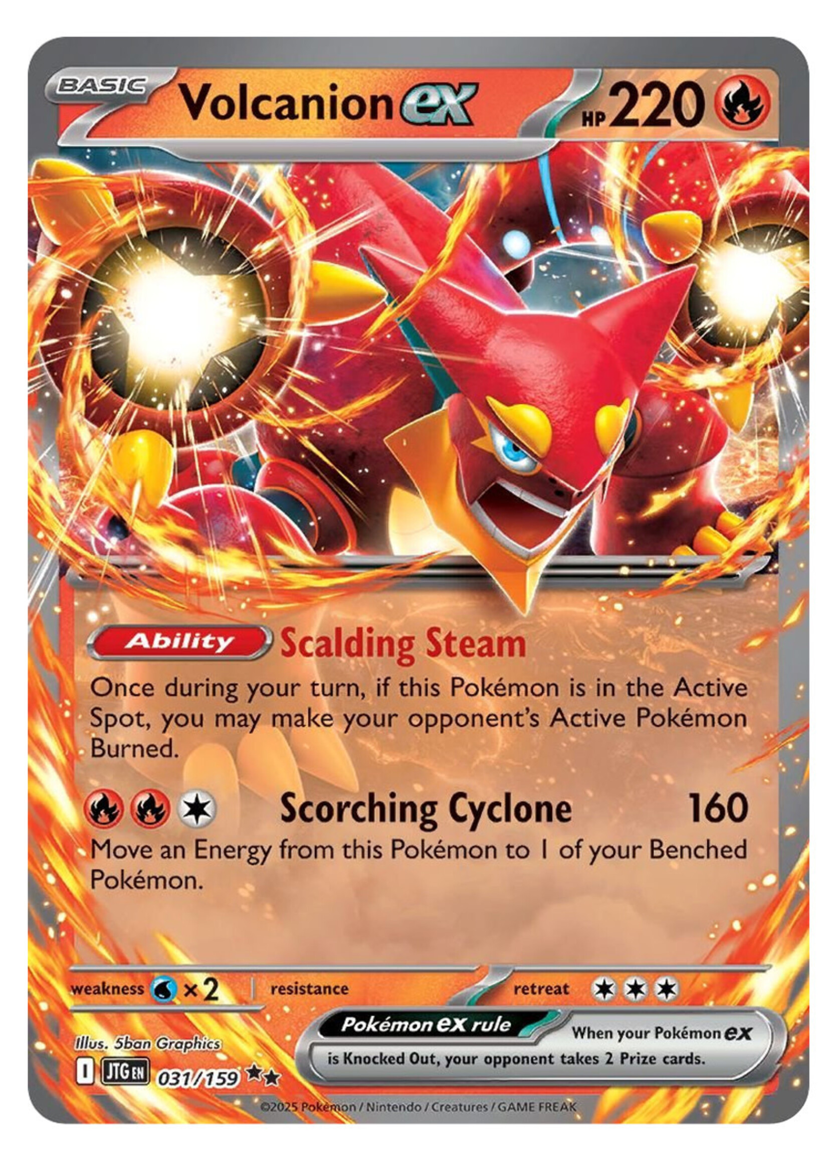 Volcanion Ex 31 (JTG): near mint