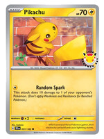 Pikachu 51 (TEF) 30th Anniversary Stamp: near mint
