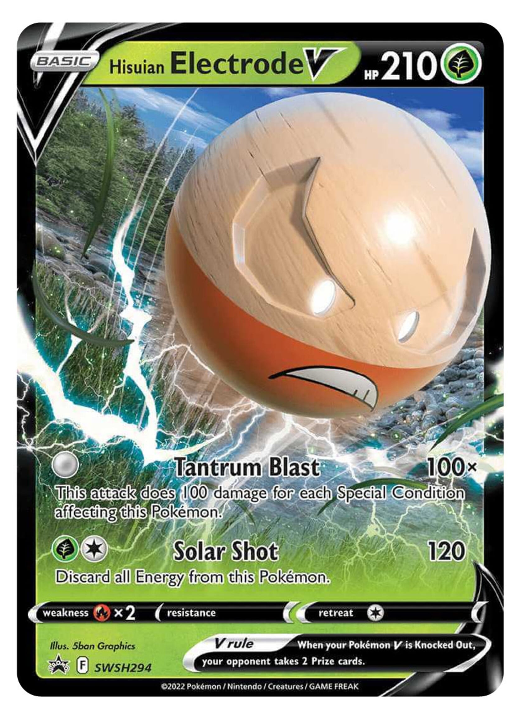 Hisuian Electrode V 294 (SWSH): near mint