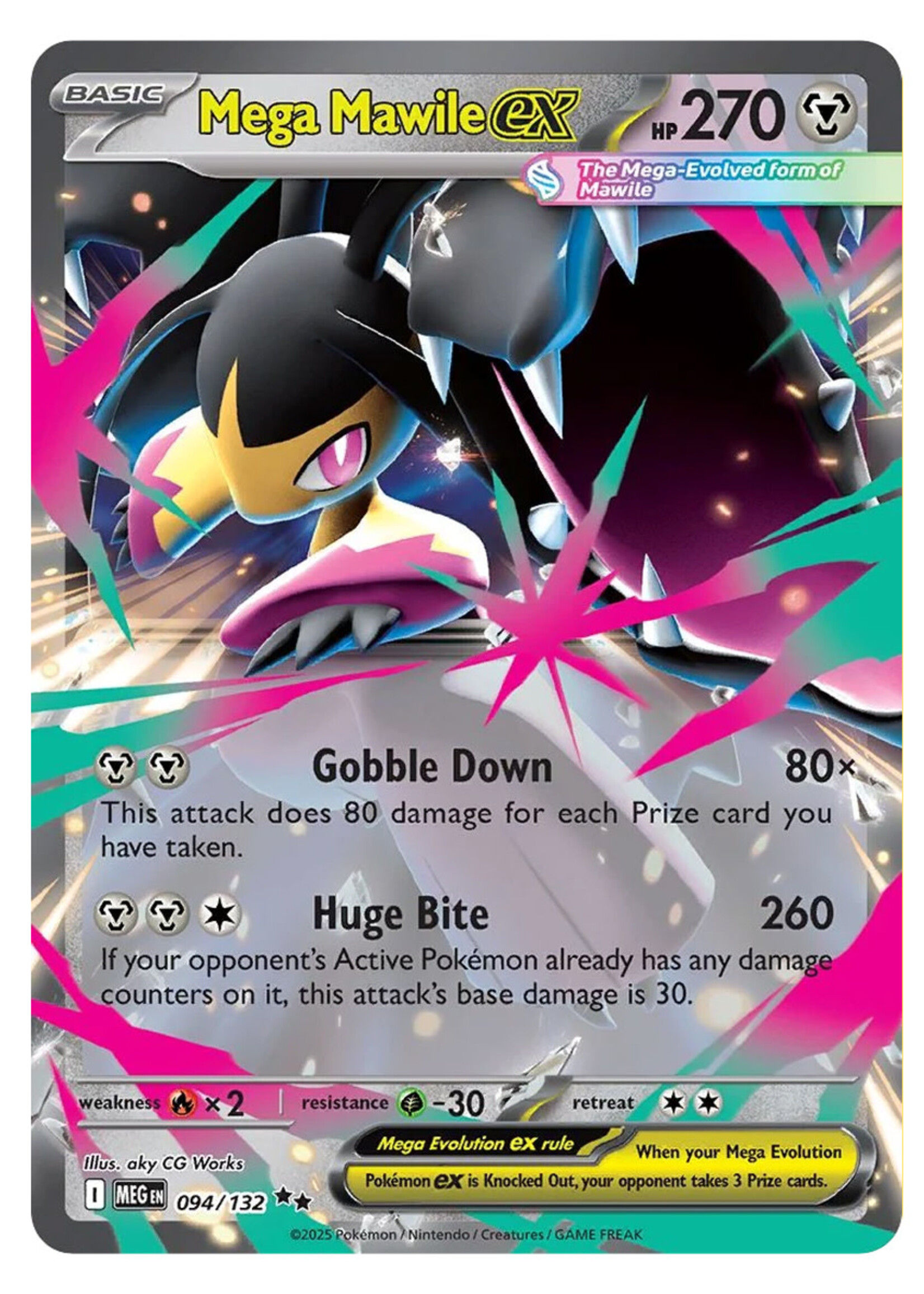 Mega Mawile Ex 94 (MEG): near mint