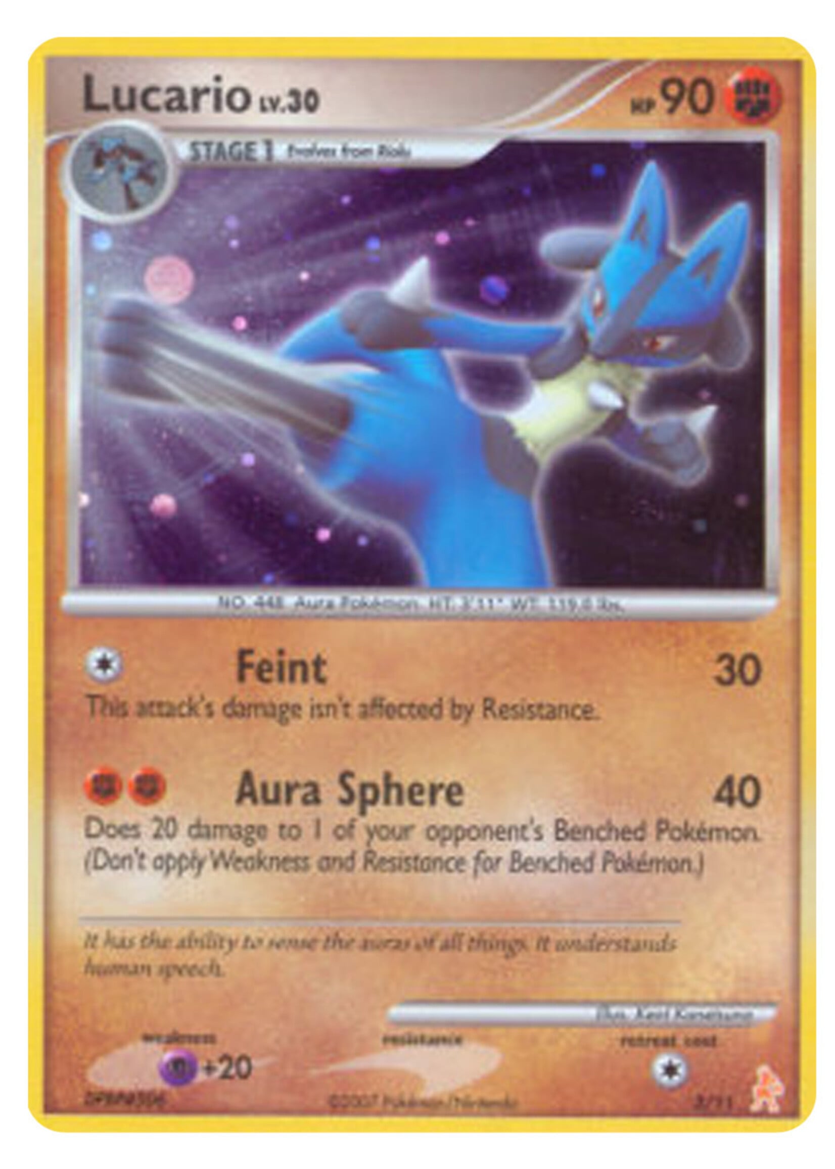 Lucario Lv. 30 L3 (TK3): light played/good