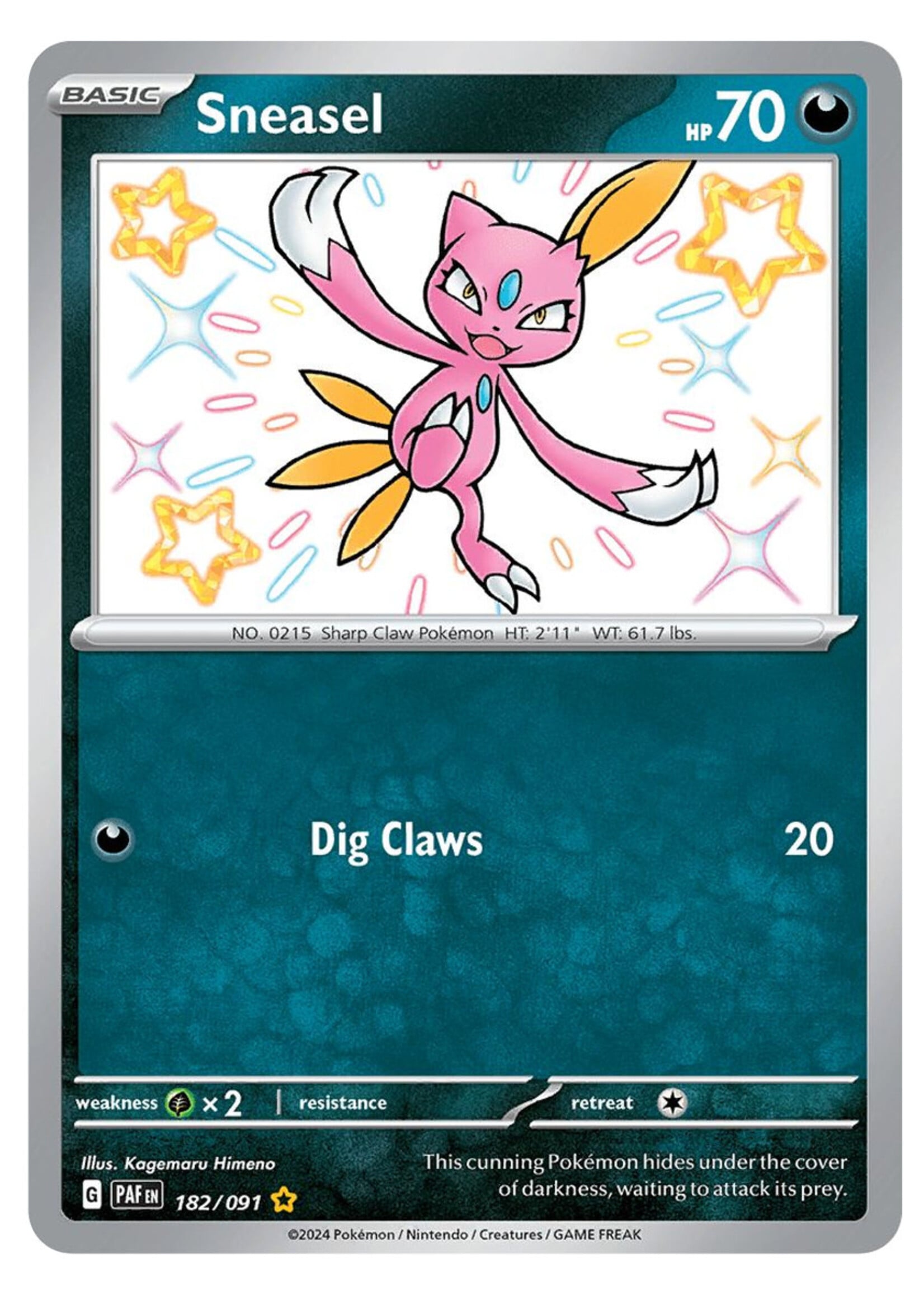 Sneasel 182 (PAF): near mint