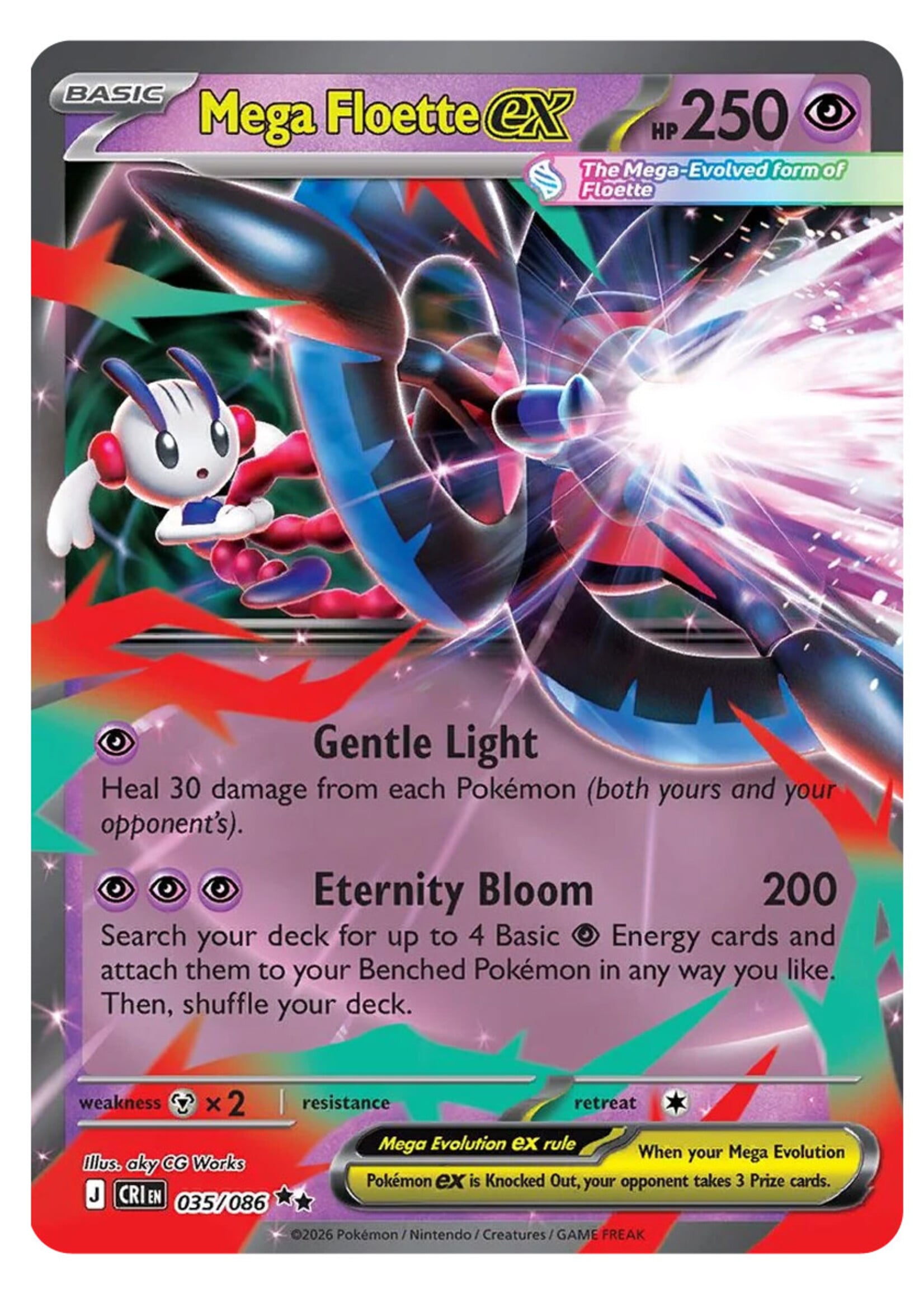 Mega Floette Ex 35 (CRI): near mint