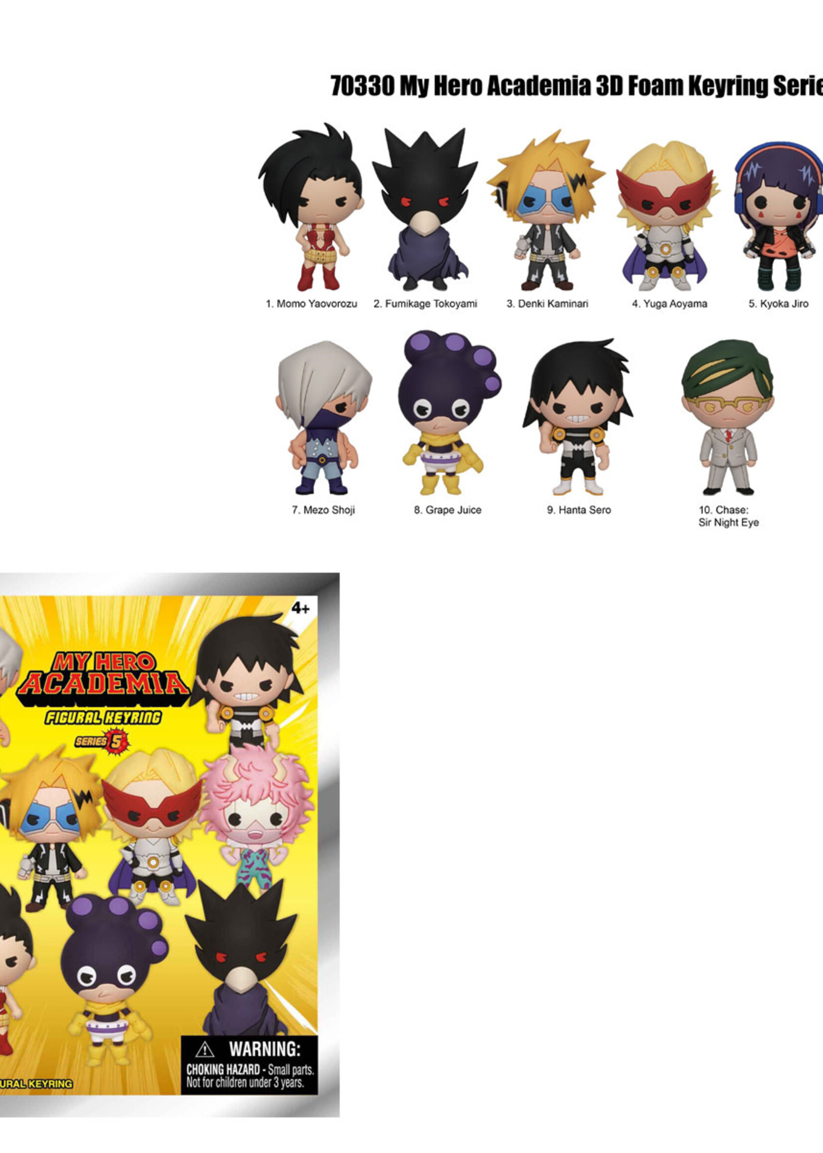 My Hero Academia Series 5 3D Foam Bag Clip Mystery