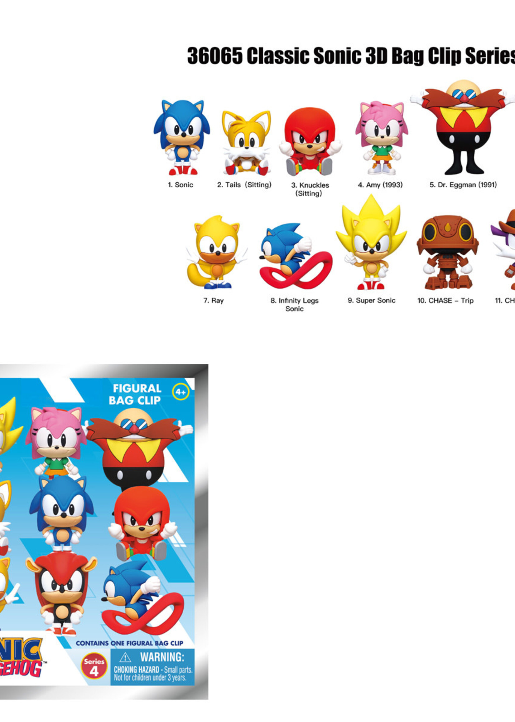 Sonic Series 4 3D Foam Bag Clip Mystery