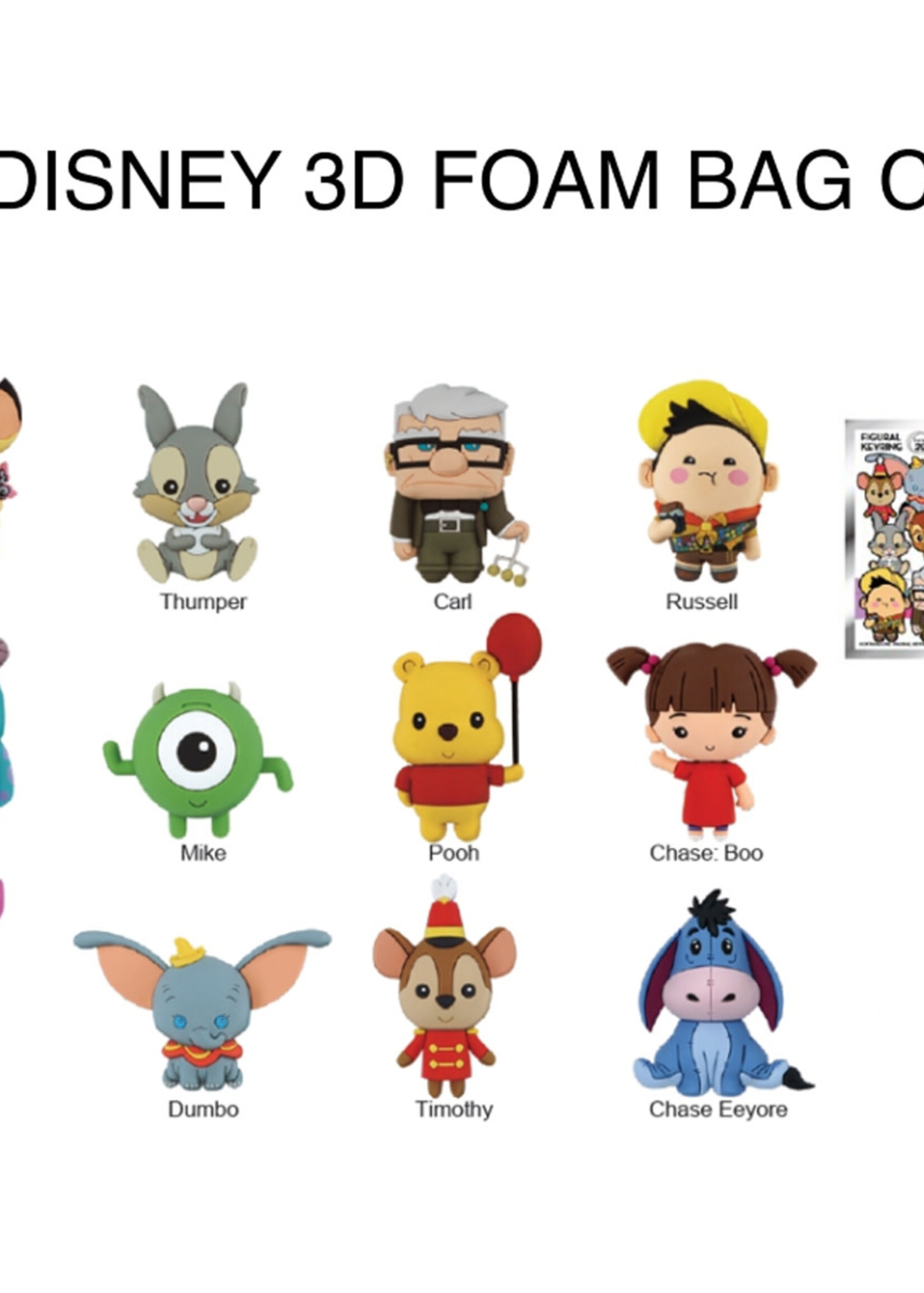 Disney Best Friends Series 20 3D Foam Bag Clip Mystery
