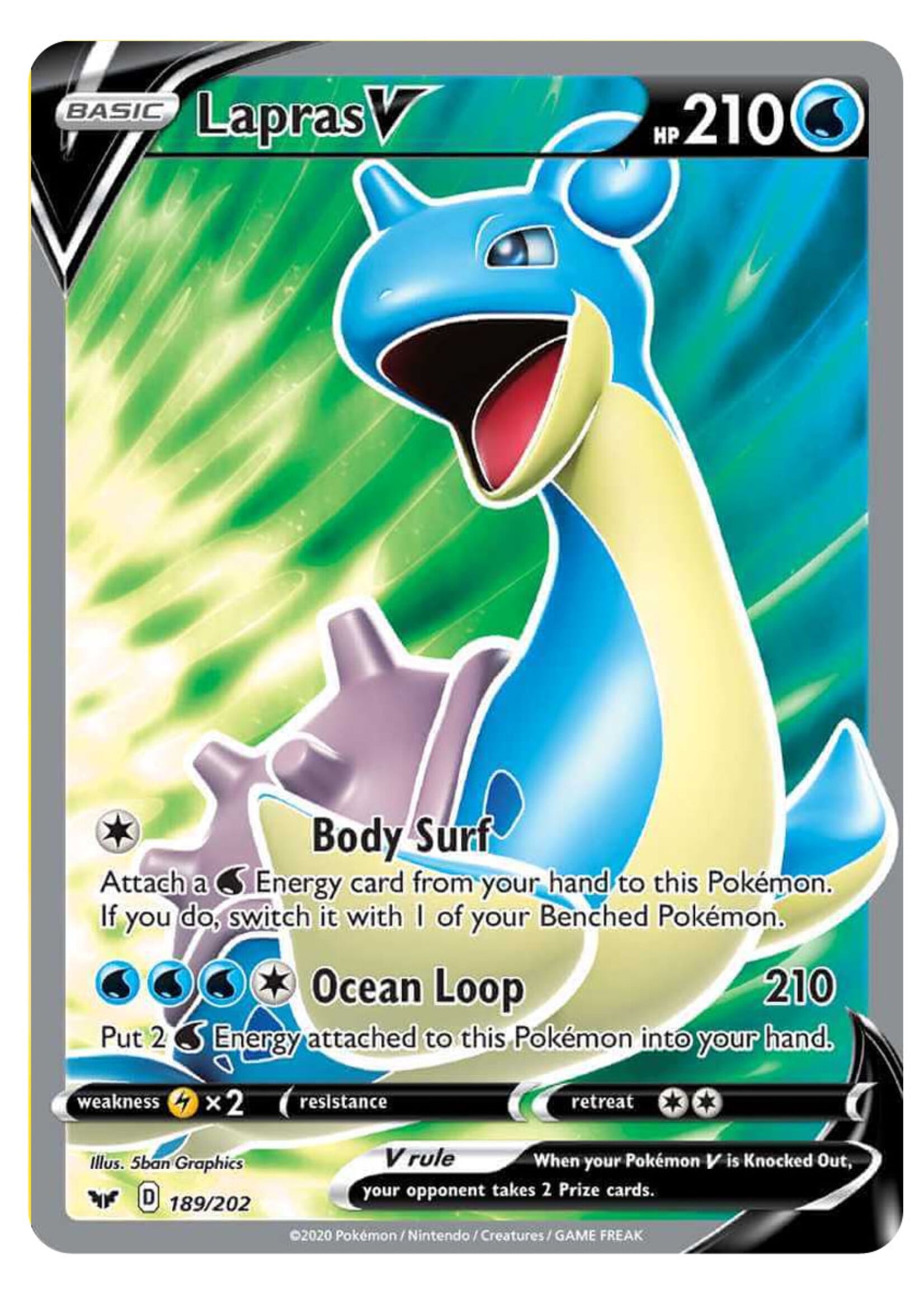 Lapras V 189 (SSH): excellent