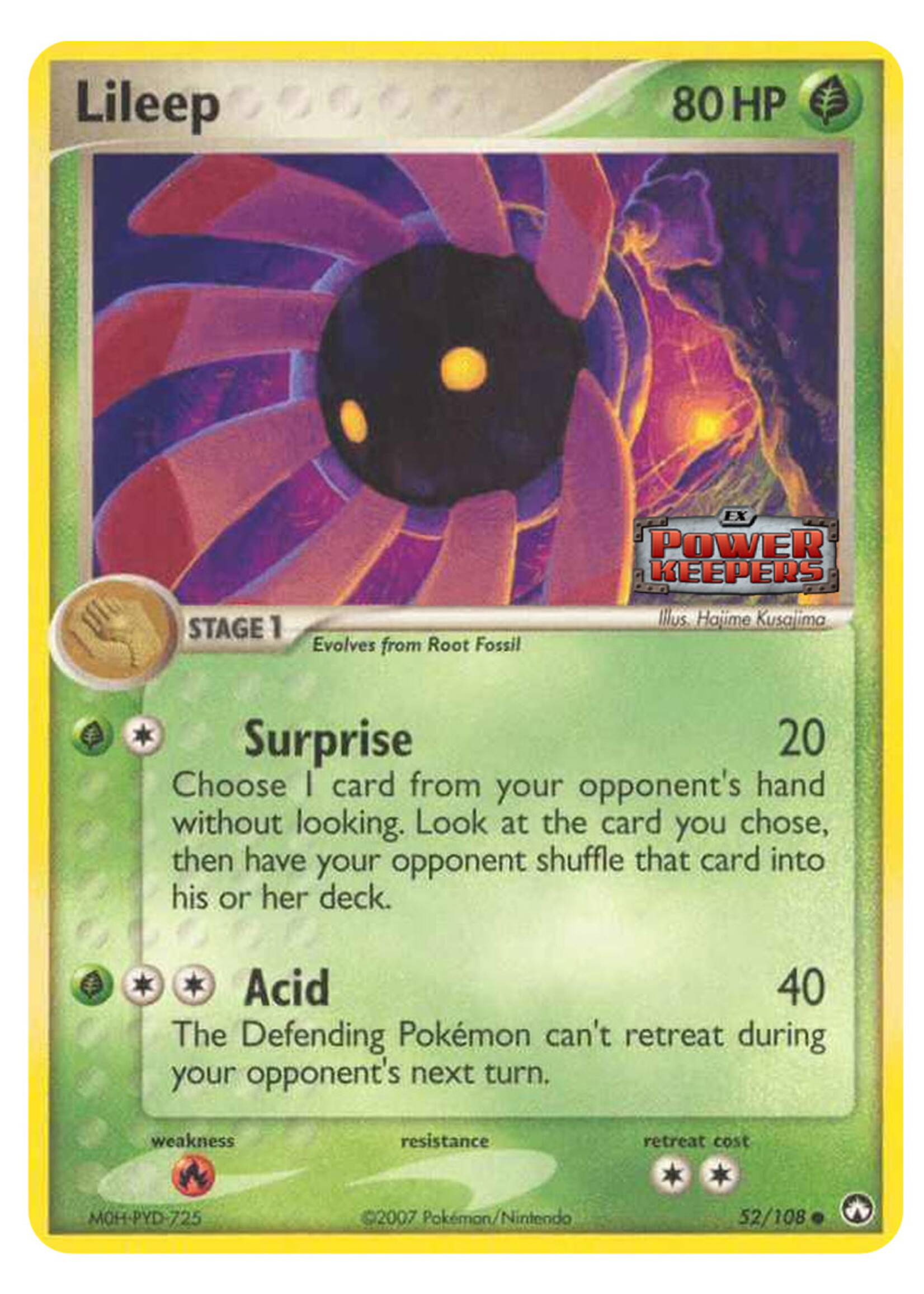 Lileep 52 (PK) Stamped: light played