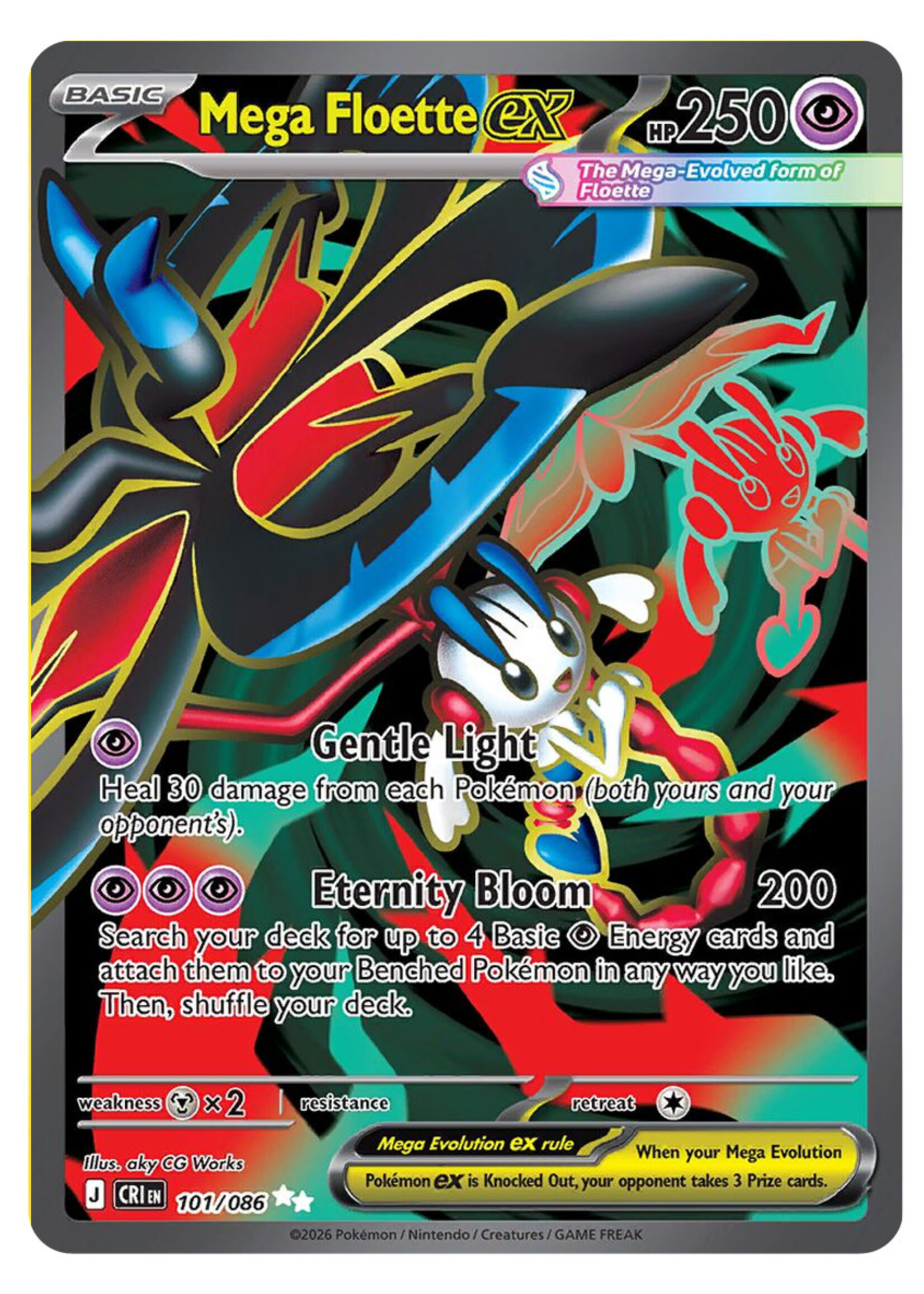 Mega Floette Ex 101 (CRI): near mint