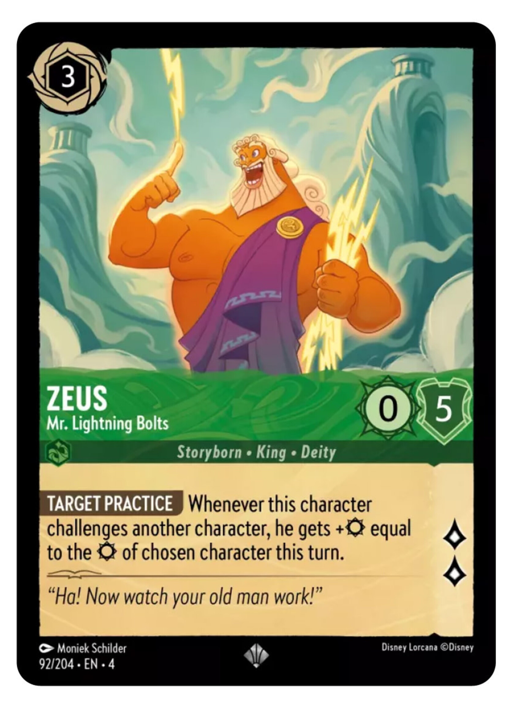 Zeus Mr. Lightning Bolts 92 (4URS)
