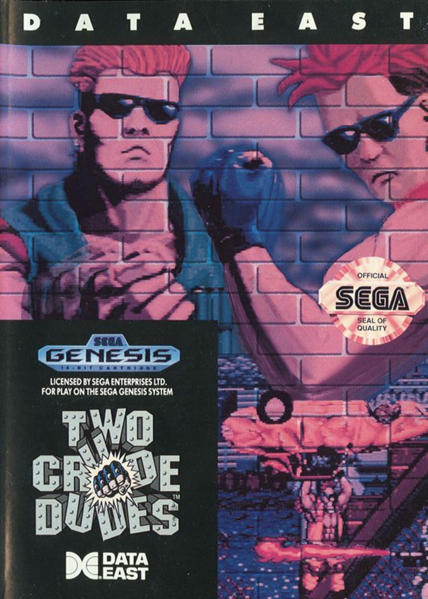 Two Crude Dudes (USA) Sega Genesis