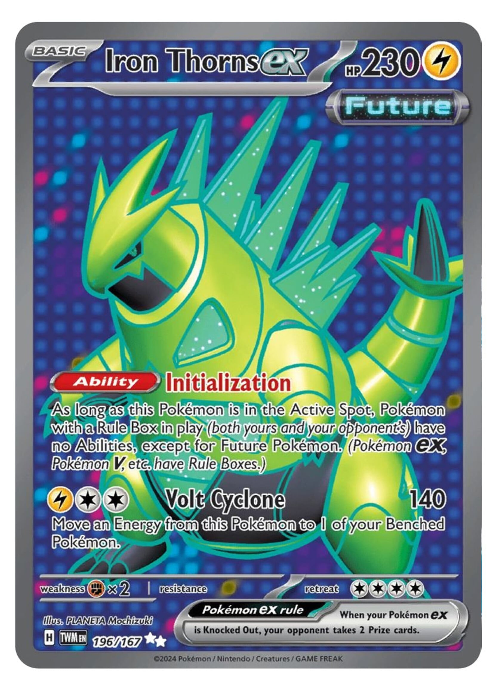 Iron Thorns Ex 196 (TWM): near mint