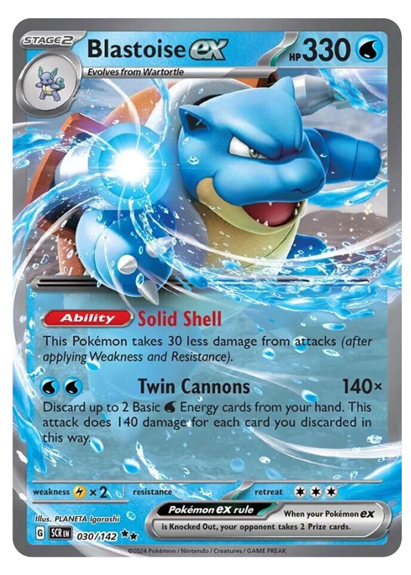 Blastoise Ex 30 (SCR): near mint