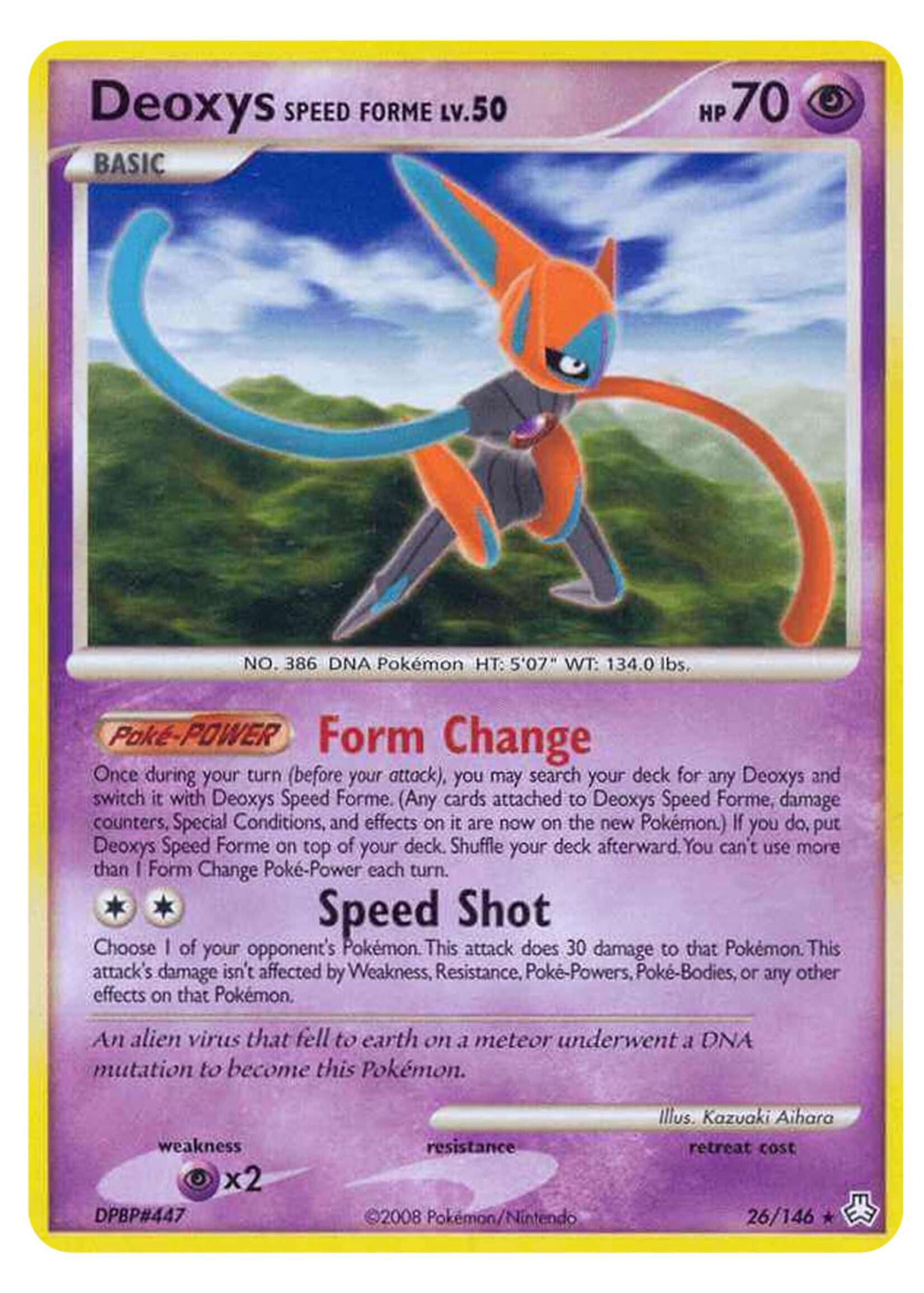Deoxys Speed Forme Lv.50 26 (LA): excellent
