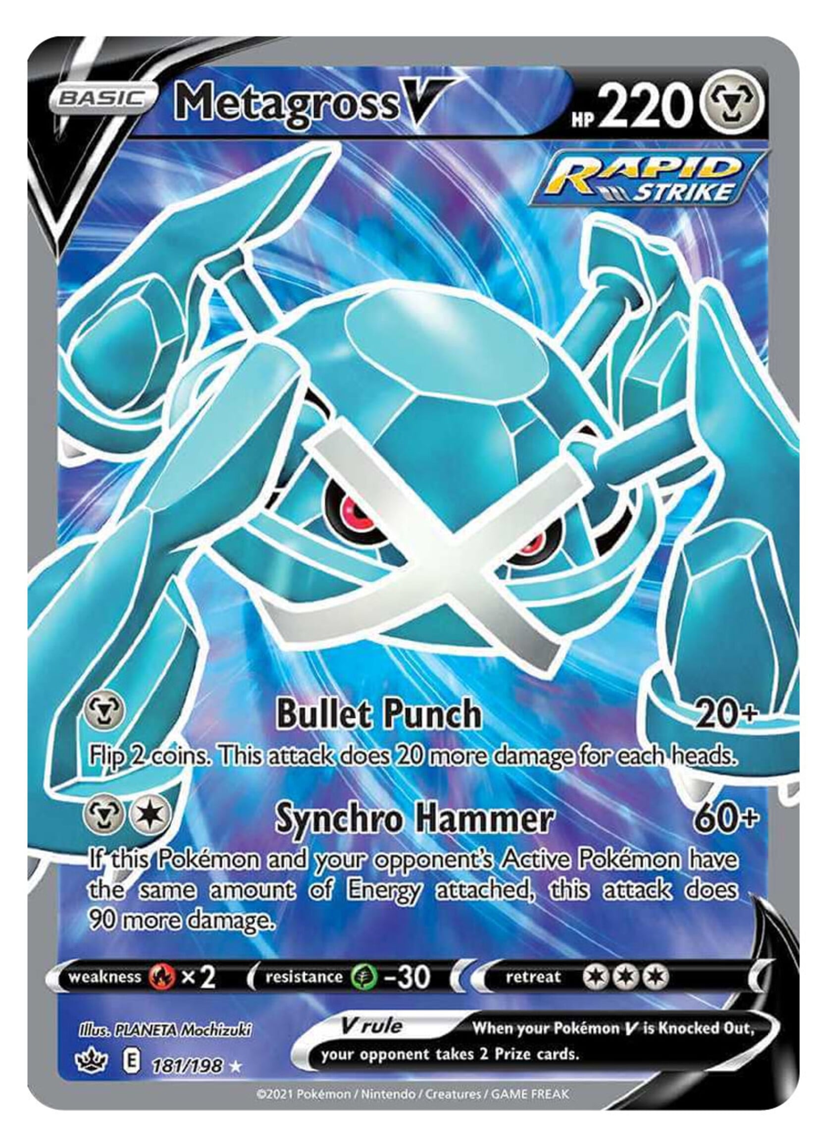 Metagross V 181 (CRE): near mint