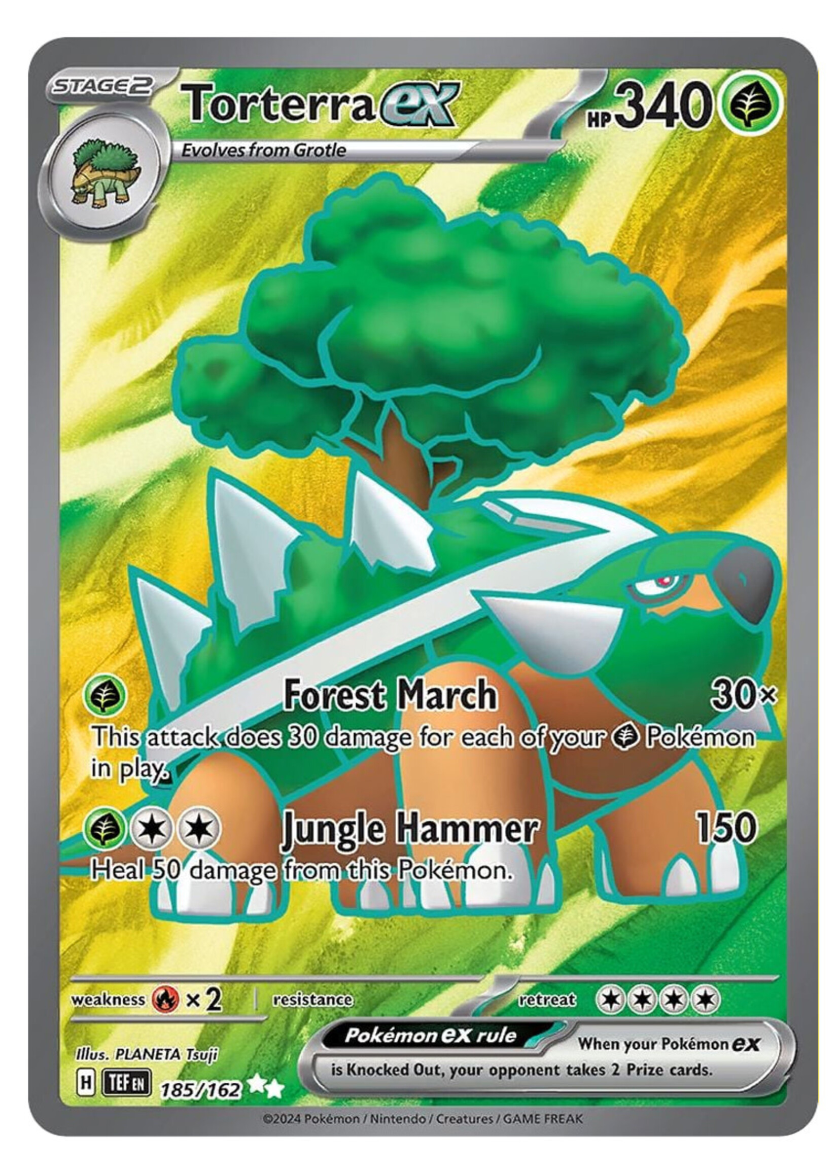 Torterra Ex 185 (TEF): near mint