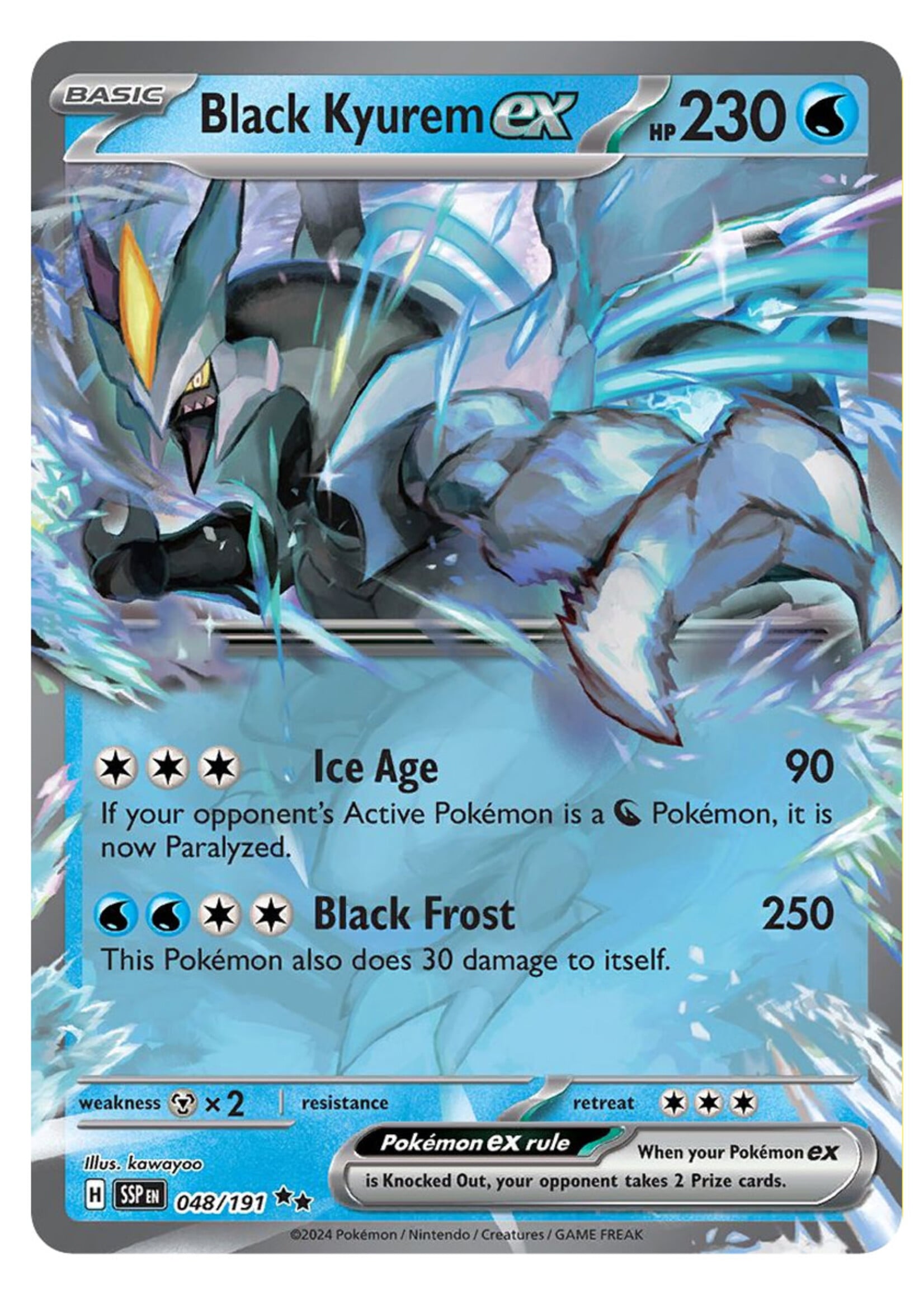 Black Kyurem Ex 48 (SSP): near mint