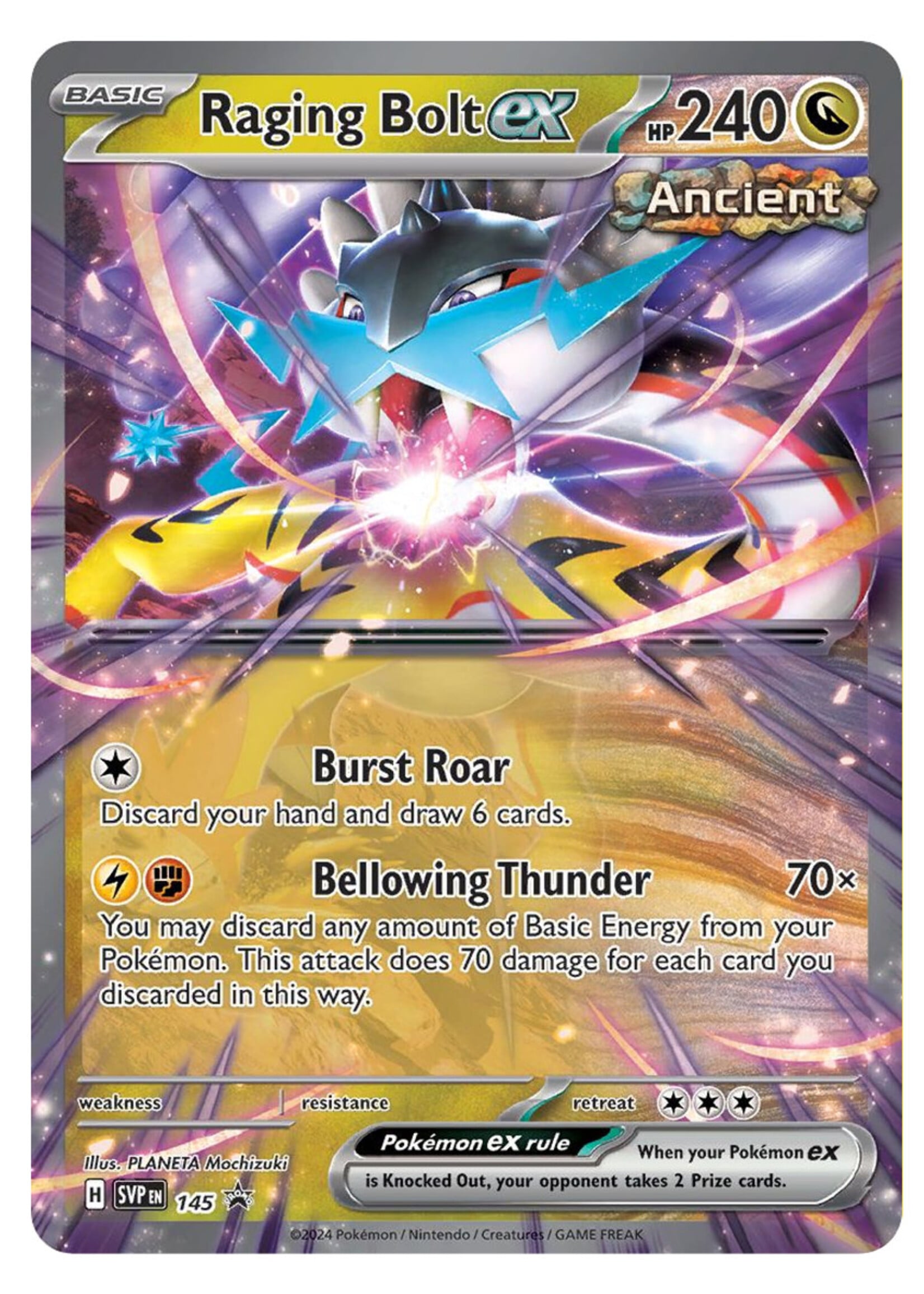 Raging Bolt Ex 145 (SVP): excellent