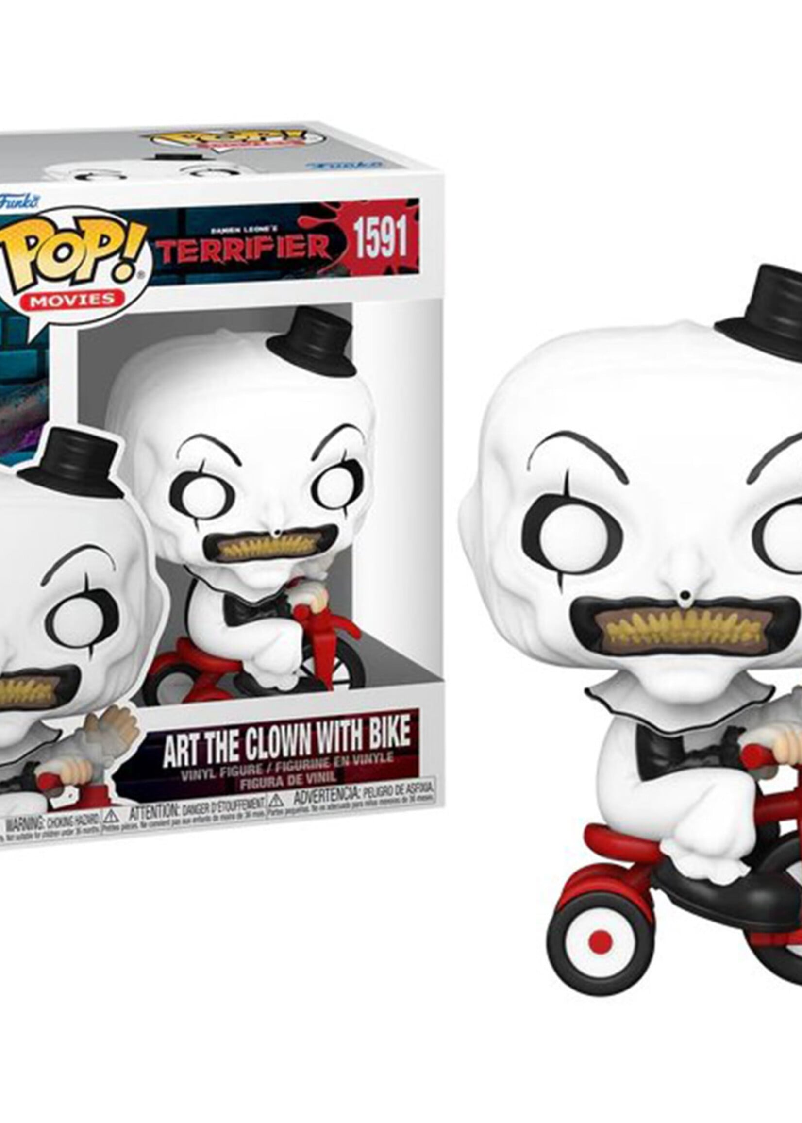 Terrifier Funko Pop N° 1591 Art the Clown With Bike