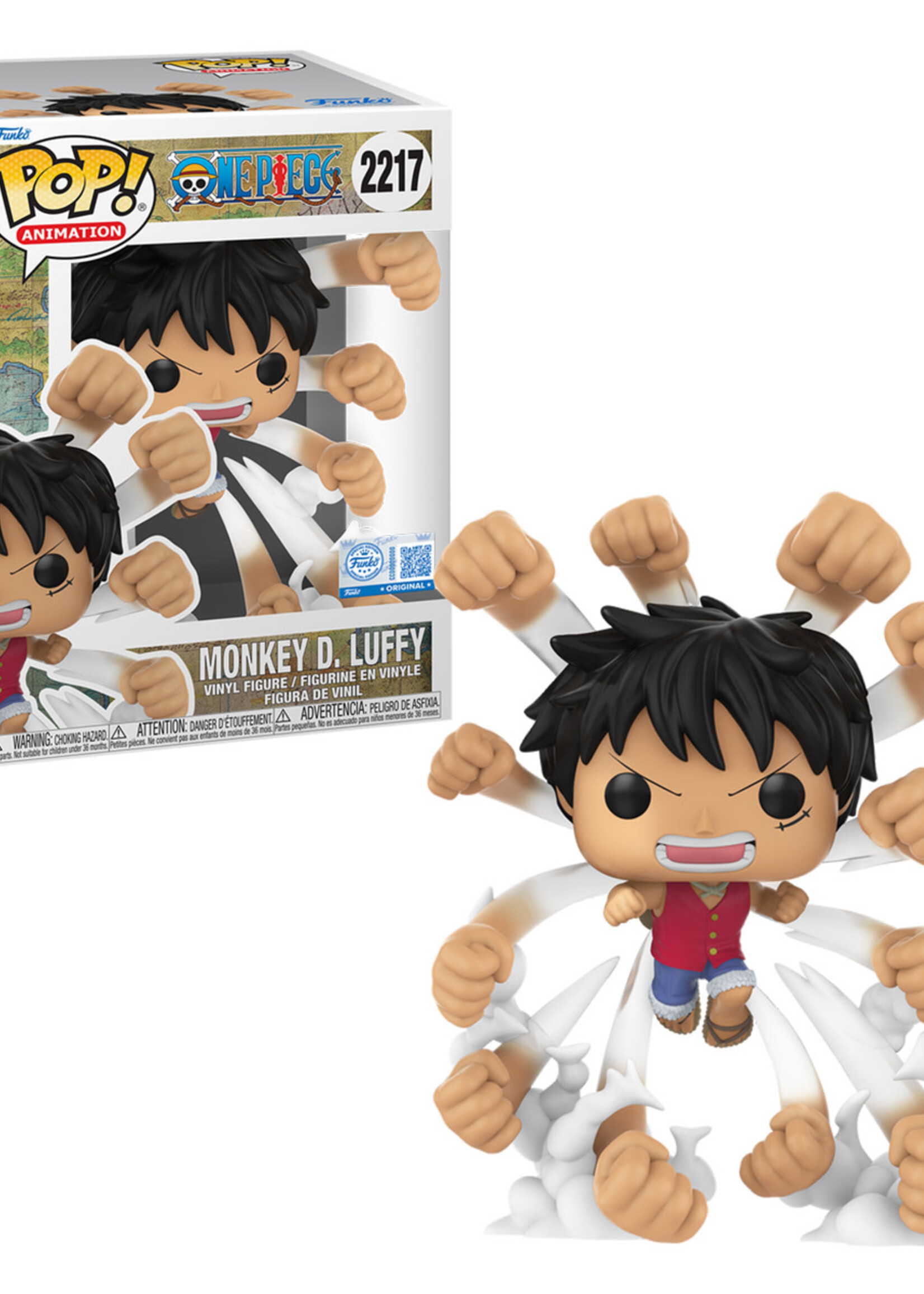 One Piece Funko Pop N° 2217 Monkey D. Luffy Gum Gum Gatling