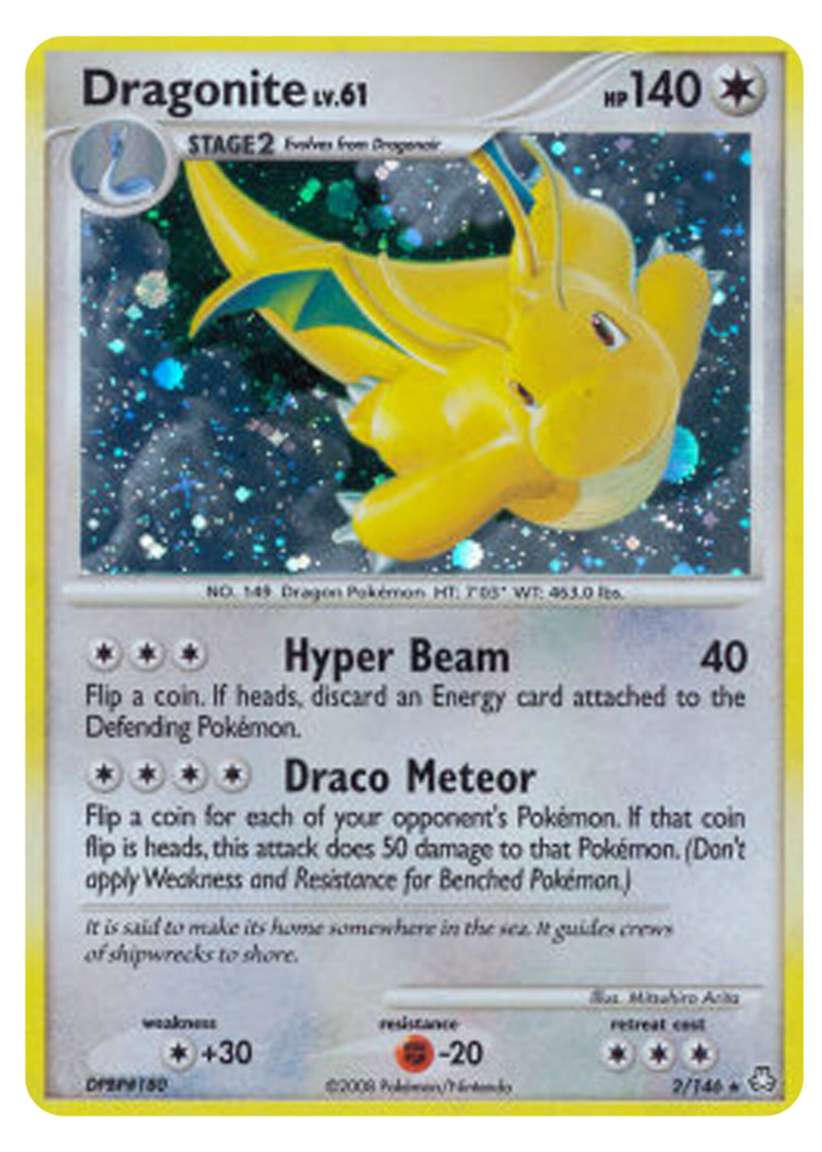 Dragonite Lv.61 2 (LA) Holo: light played
