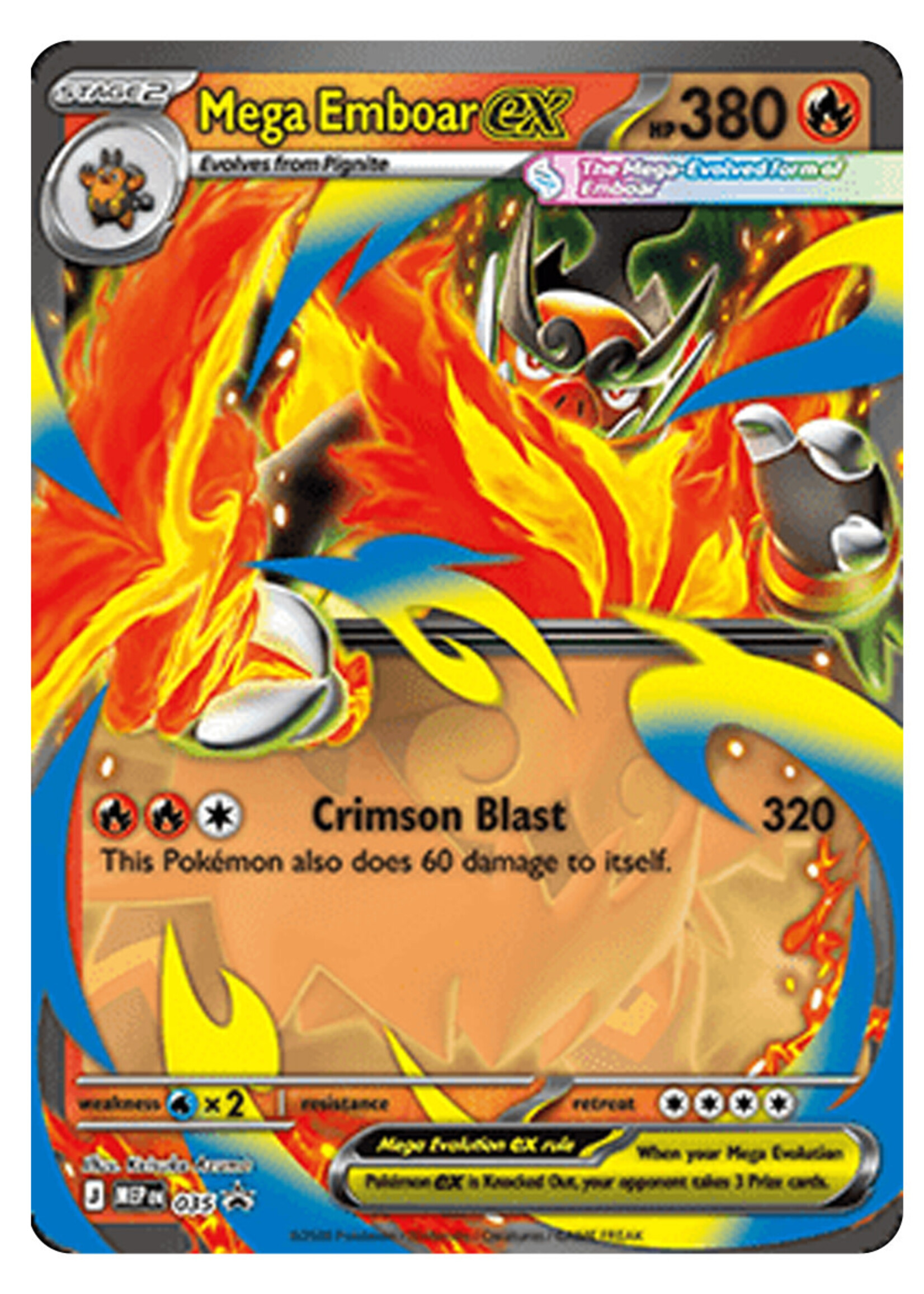 Mega Emboar Ex 35 (MEP): near mint