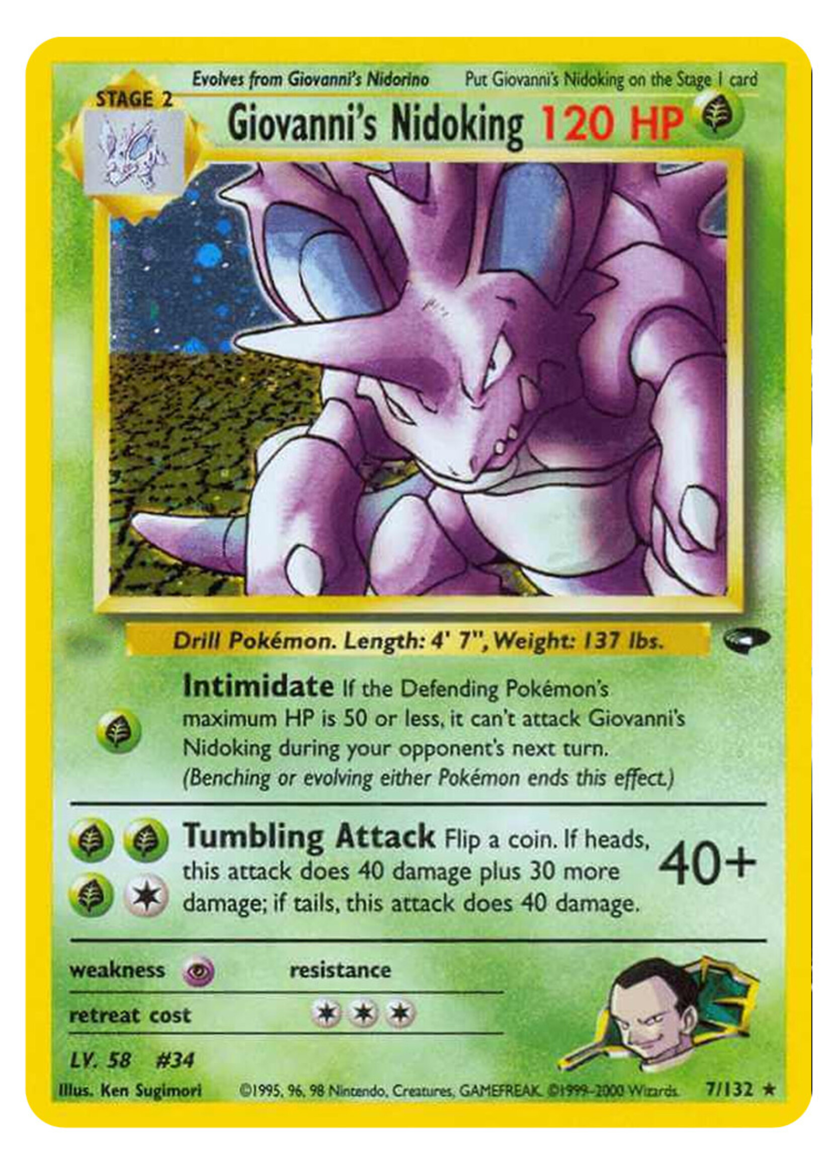 Giovanni's Nidoking 7 (GC): excellent