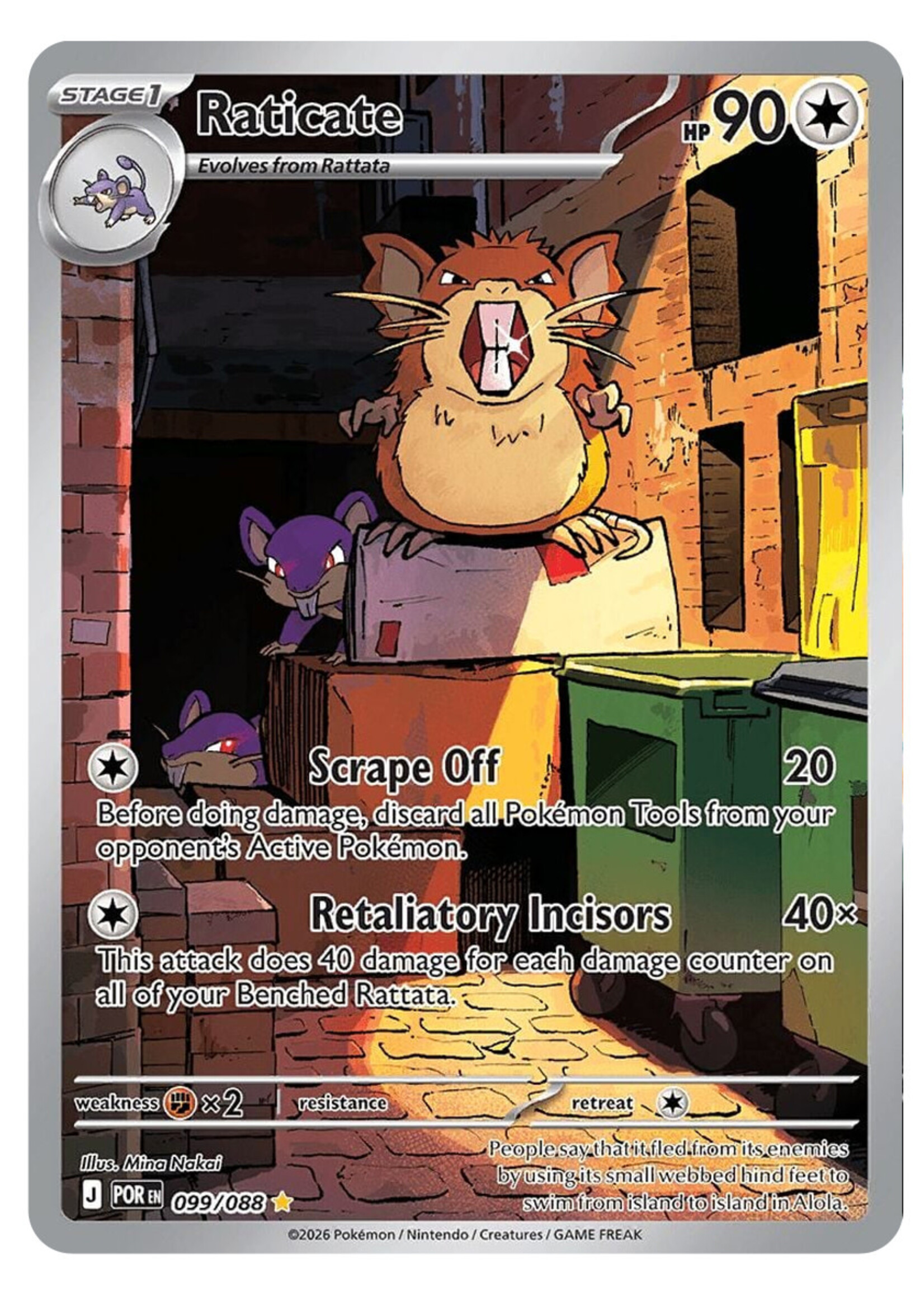 Raticate 99 (POR): near mint