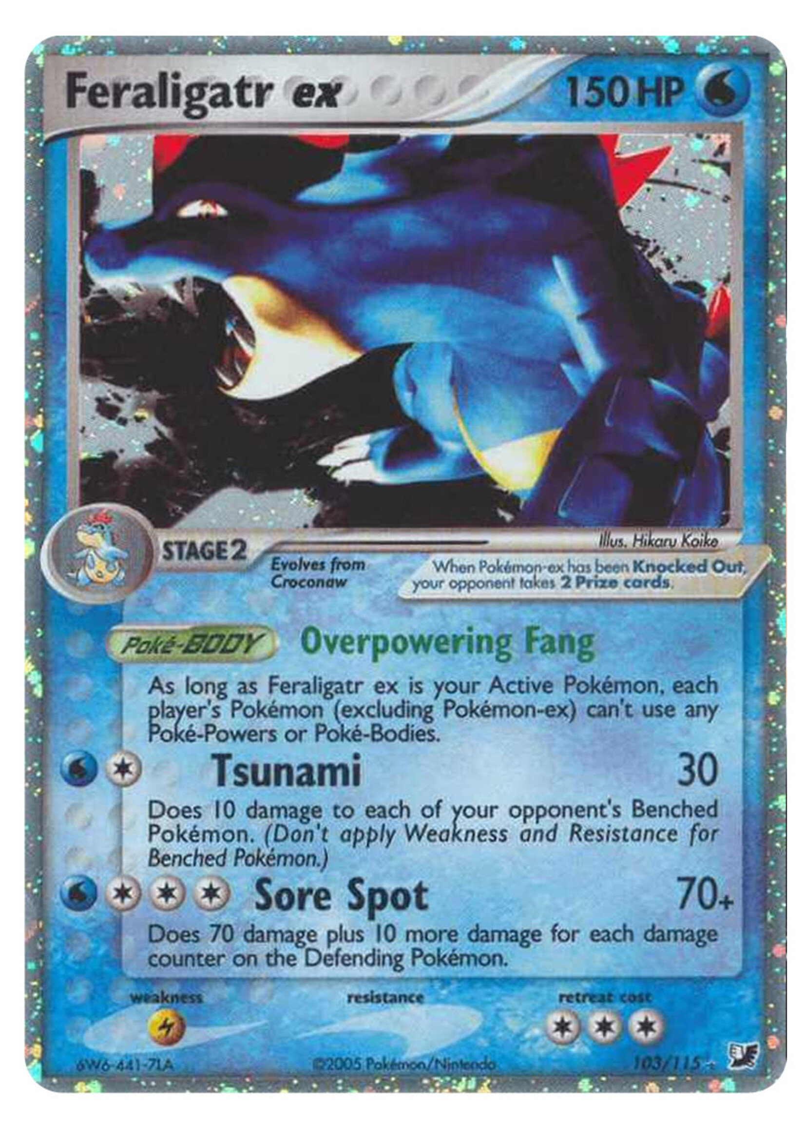 Feraligatr ex 103 (UF): played