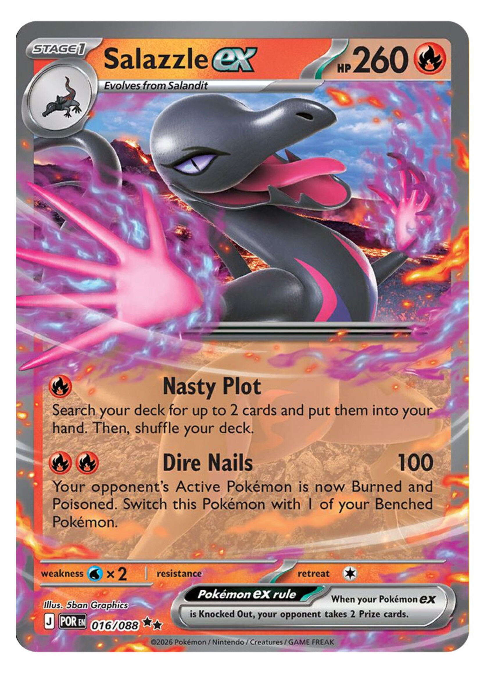 Salazzle Ex 16 (POR): near mint