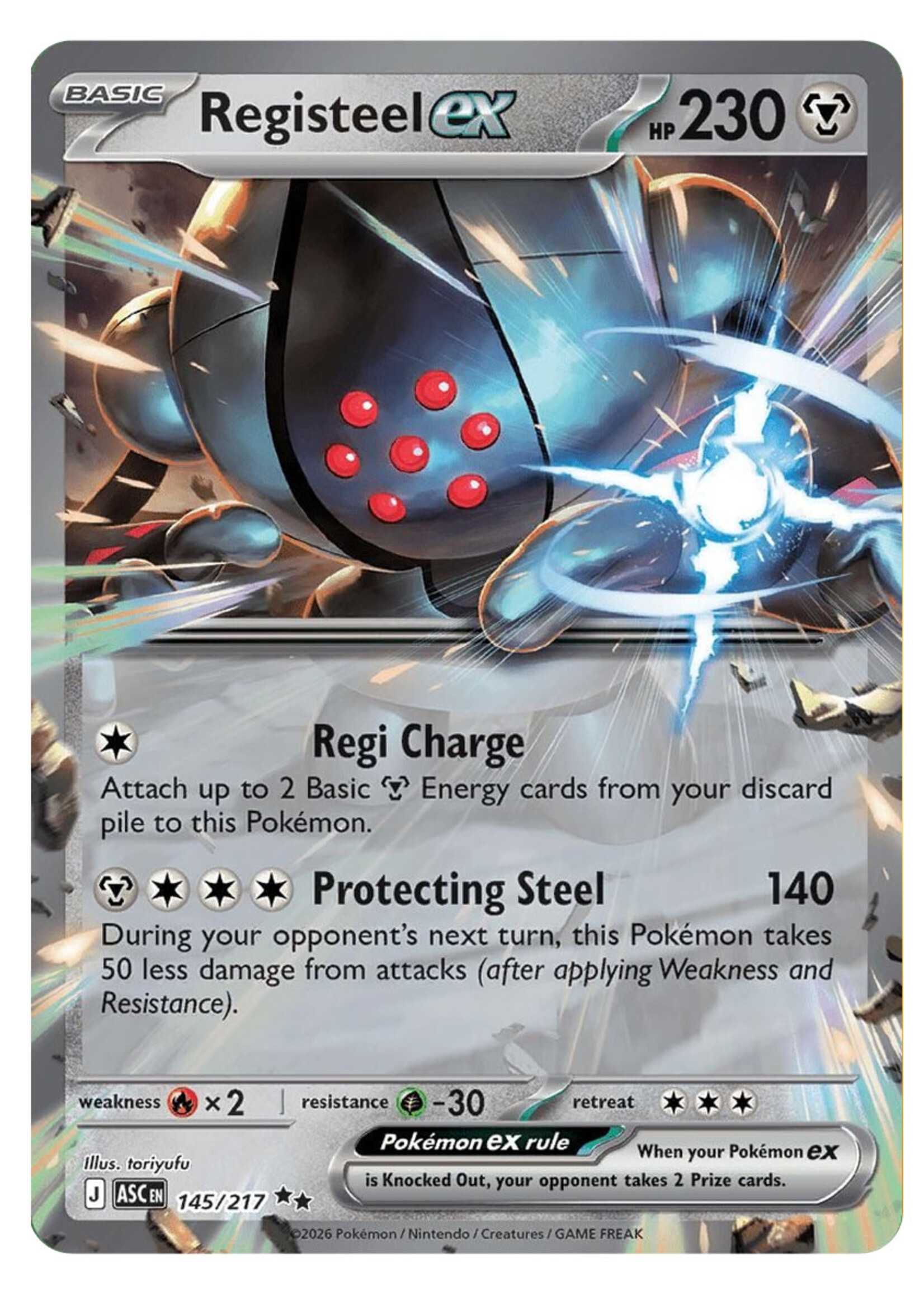 Registeel Ex 145 (ASC): near mint