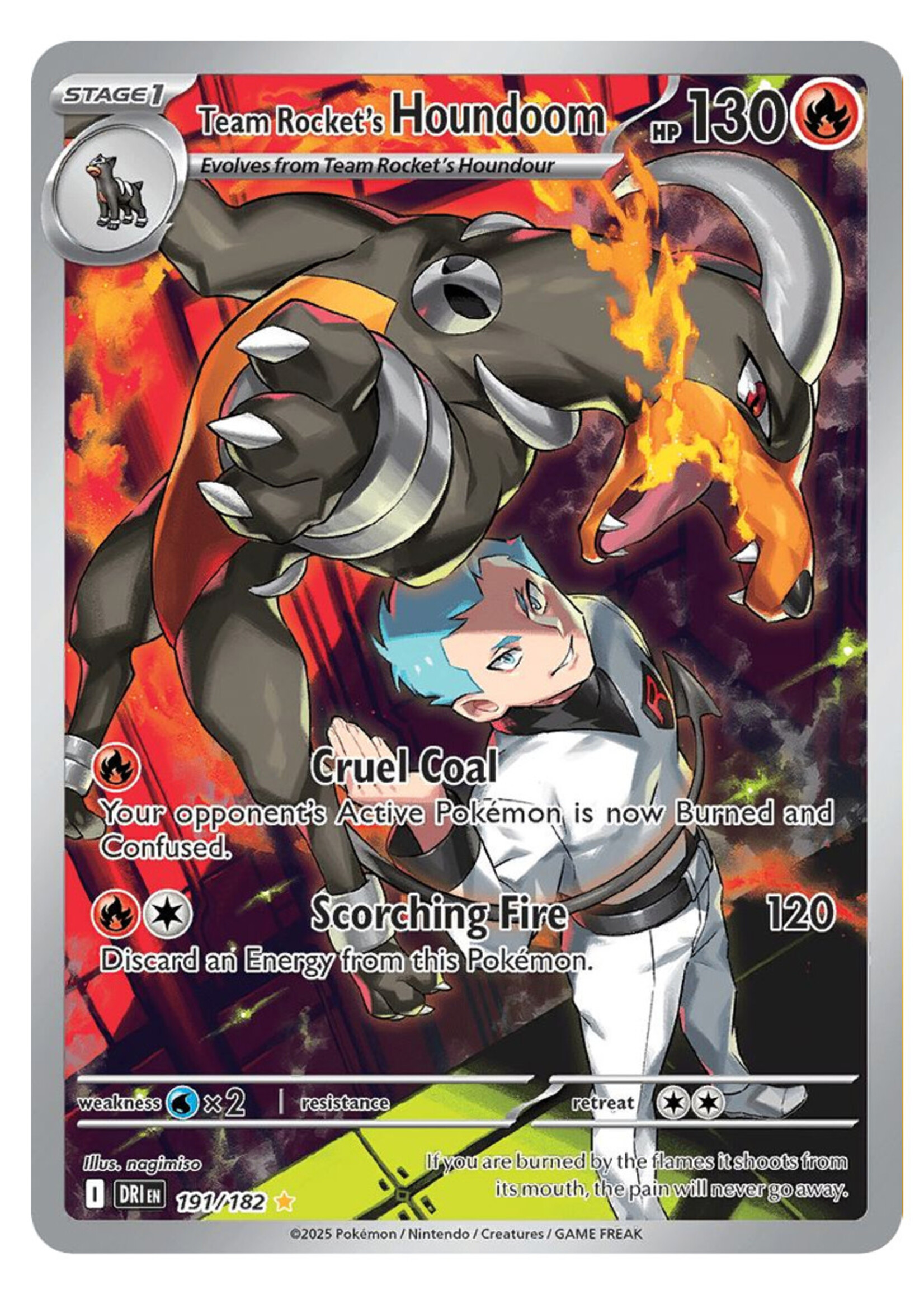 Team Rocket's Houndoom 191 (DRI): near mint