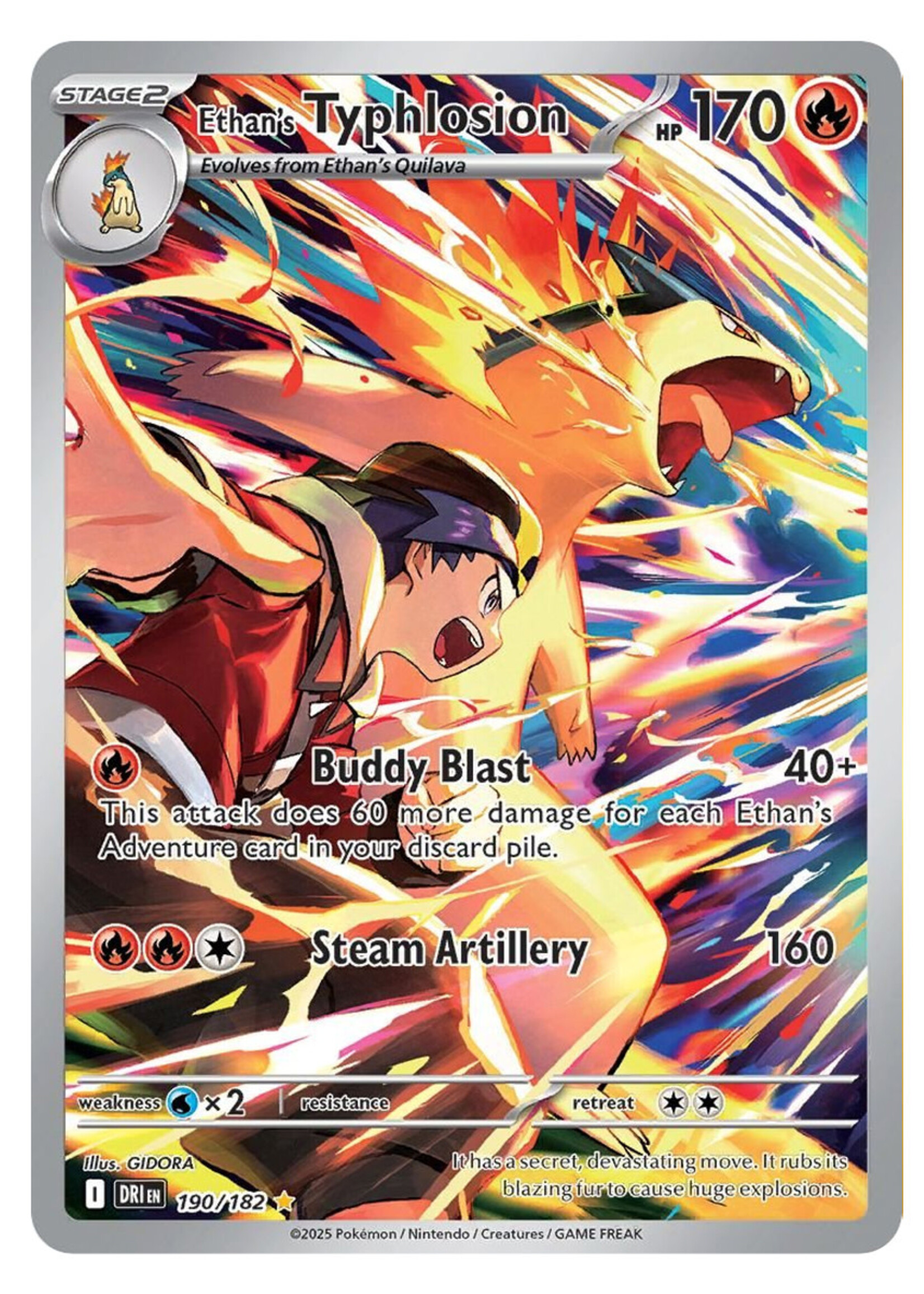 Ethan's Typhlosion 190 (DRI): near mint