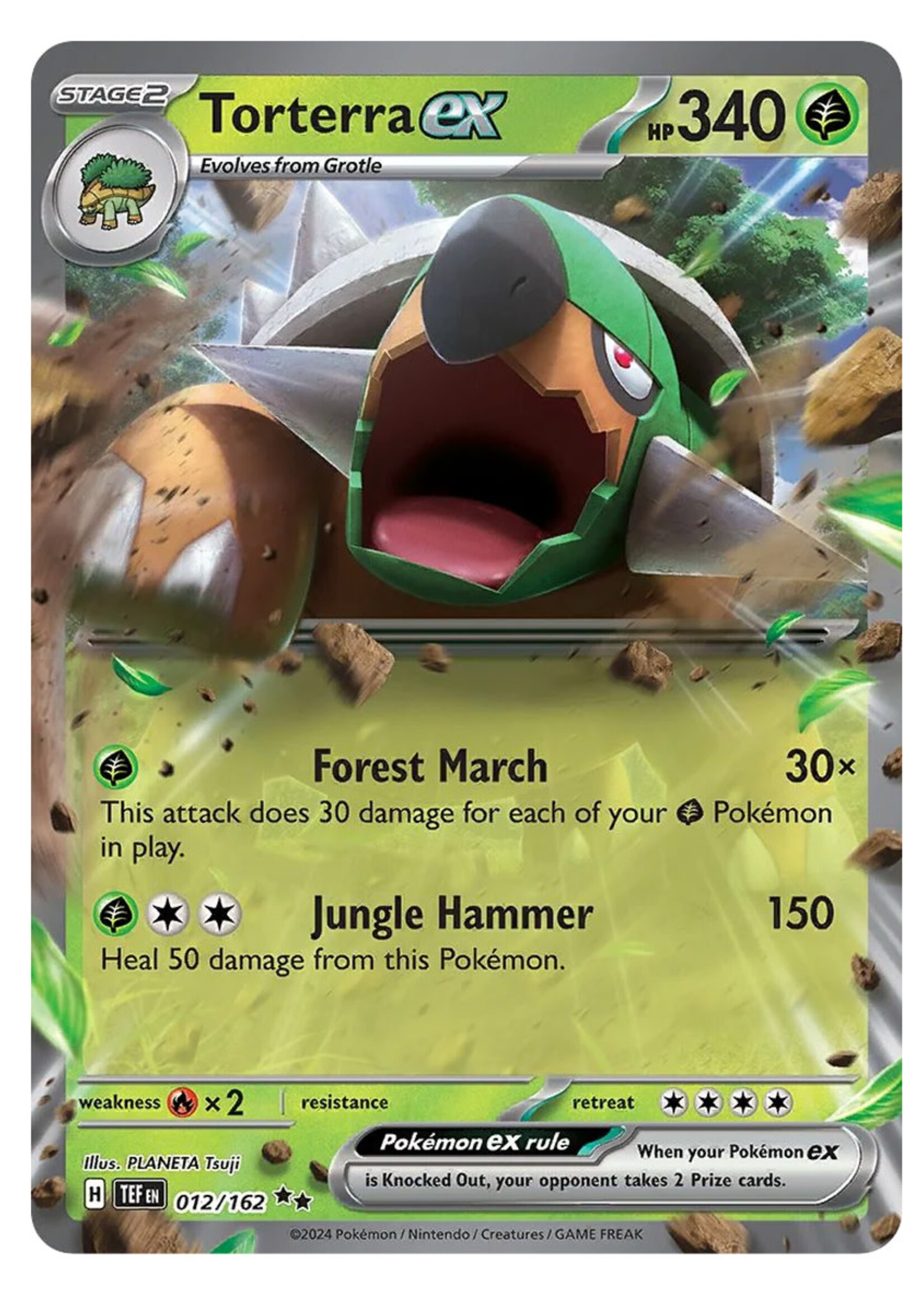 Torterra Ex 12 (TEF): near mint