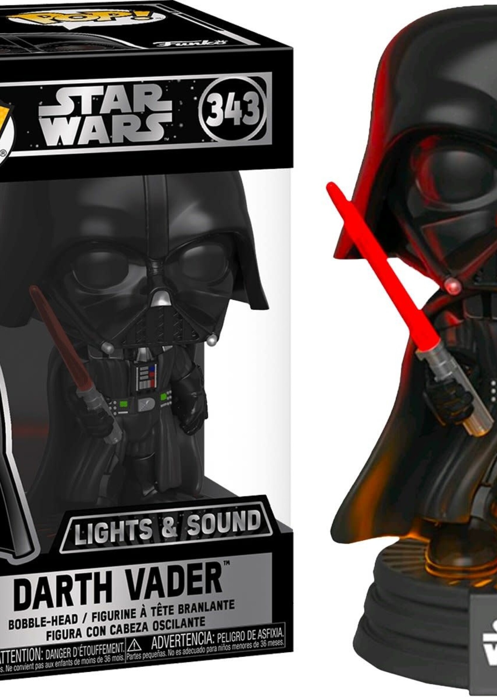 Star Wars Funko Pop N° 343 Darth Vader Light & Sound