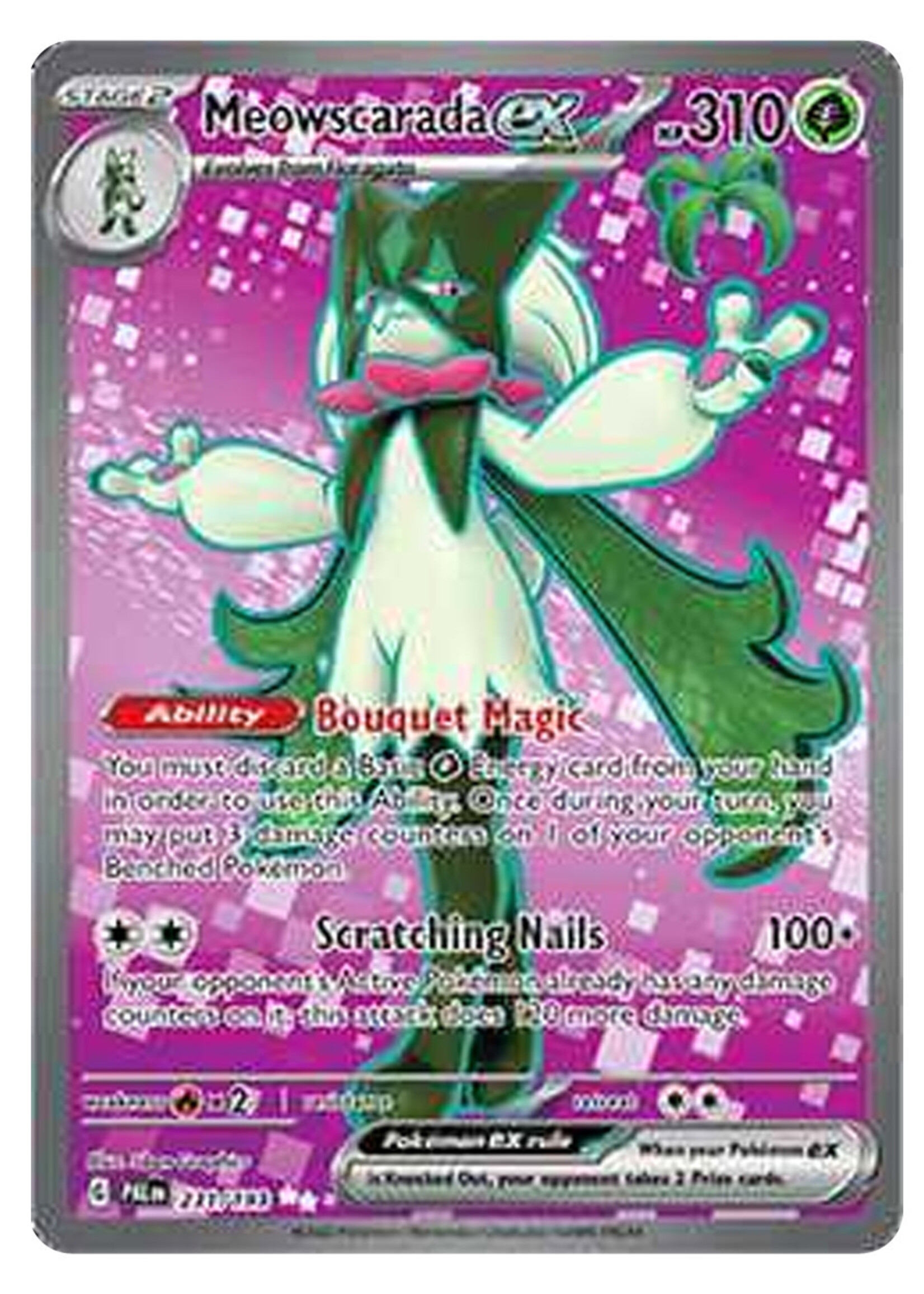 Meowscarada Ex 231 (PAL): good