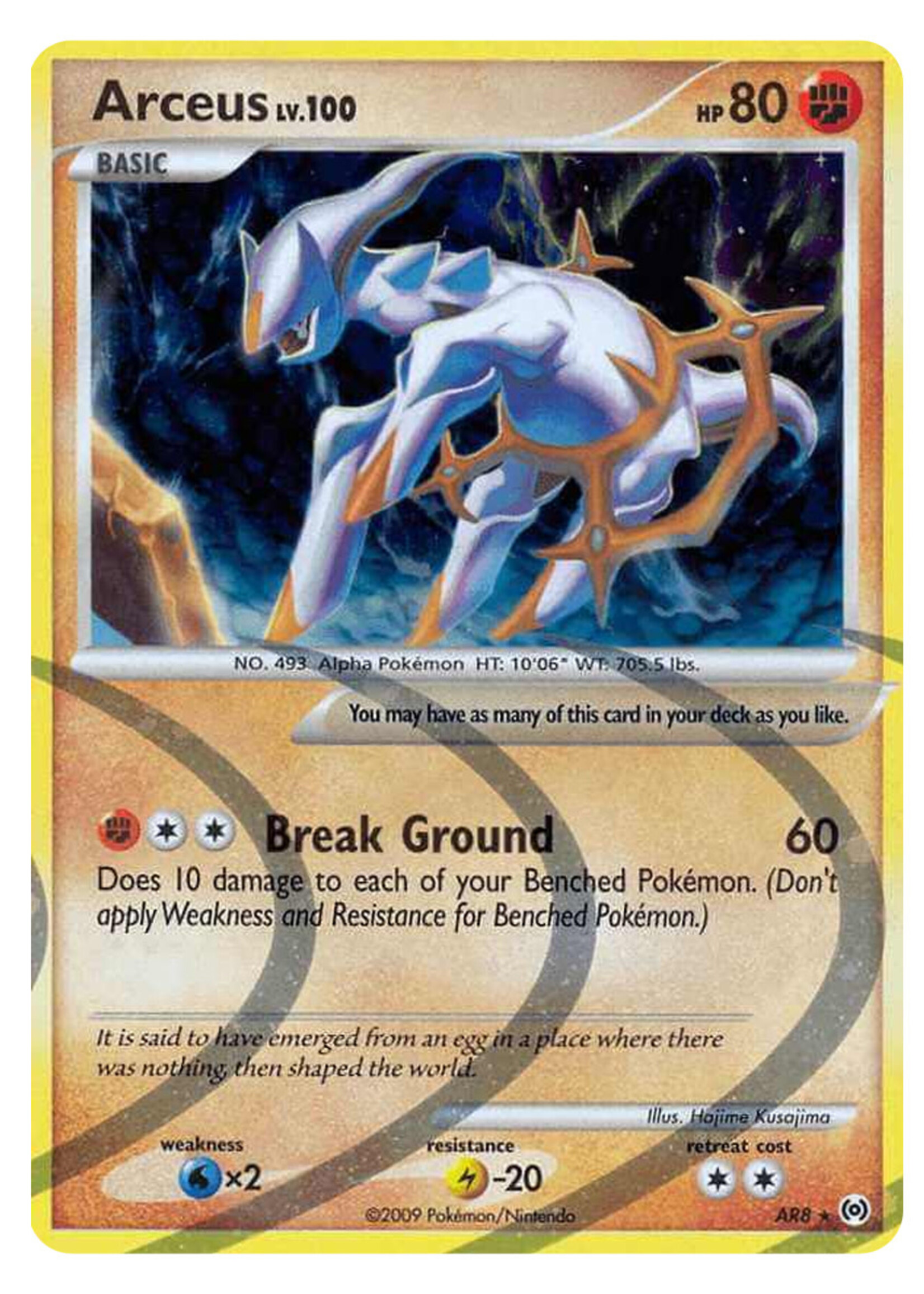Arceus Lv.100 AR8 (AR): excellent+