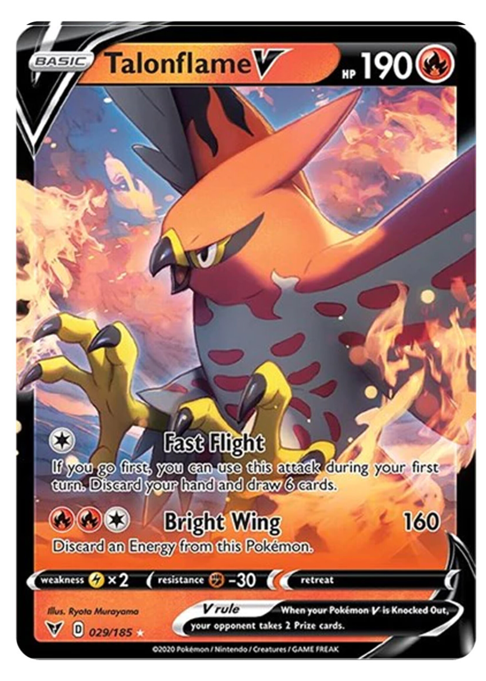 Talonflame V 29 (VIV): light played