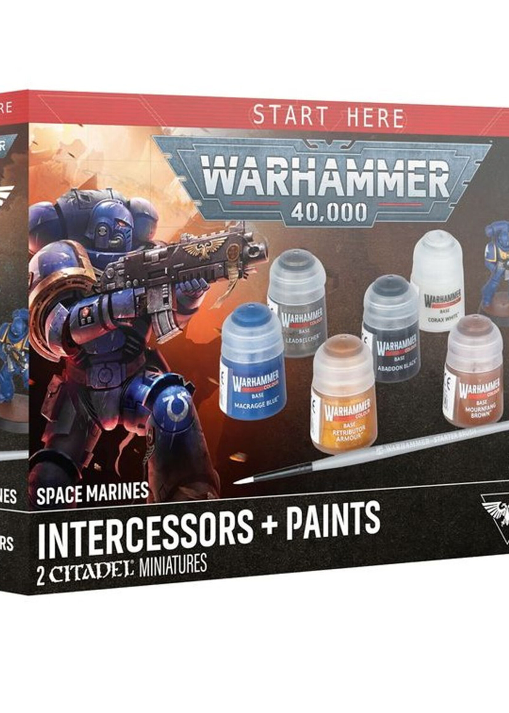 Space Marines Intercessors + Paints Set Warhammer 40k