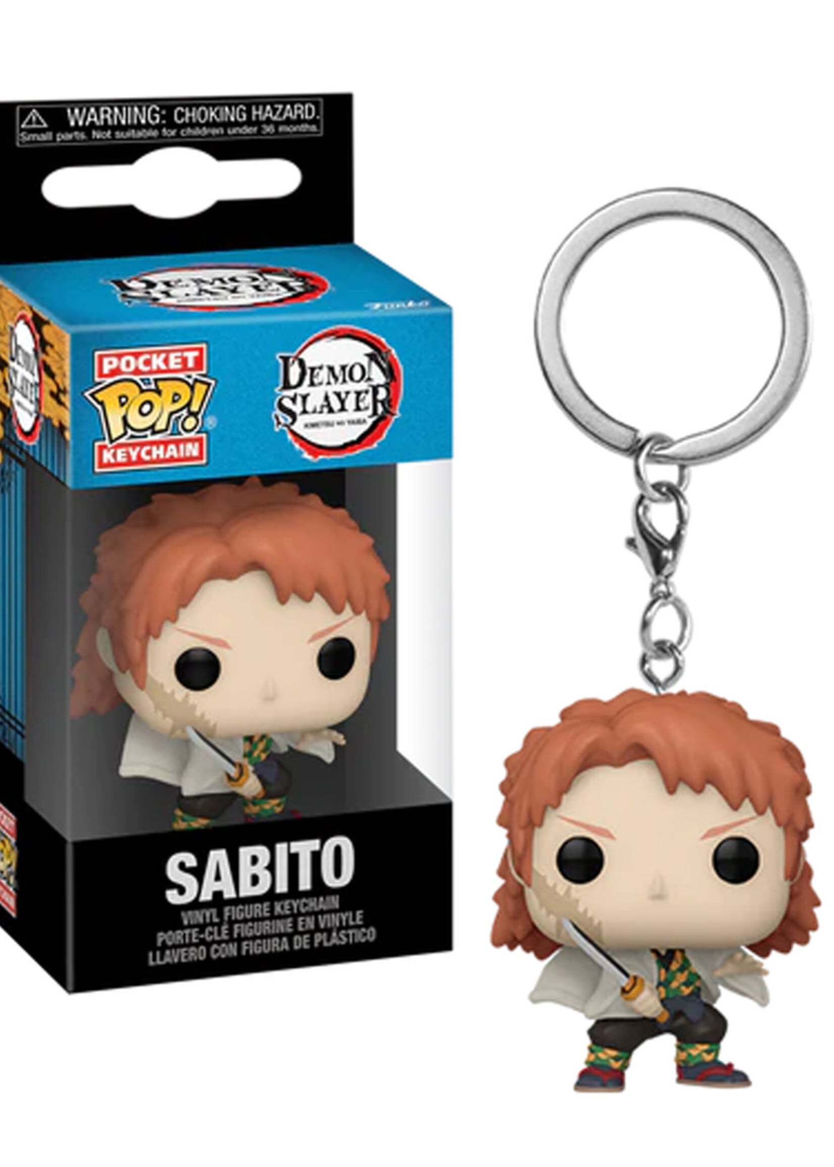 Demon Slayer Pocket Pop Keychains Sabito No Mask