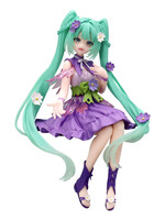 Hatsune Miku Flower Fairy Cosmos Purple Statue Noodle Stopper 14cm