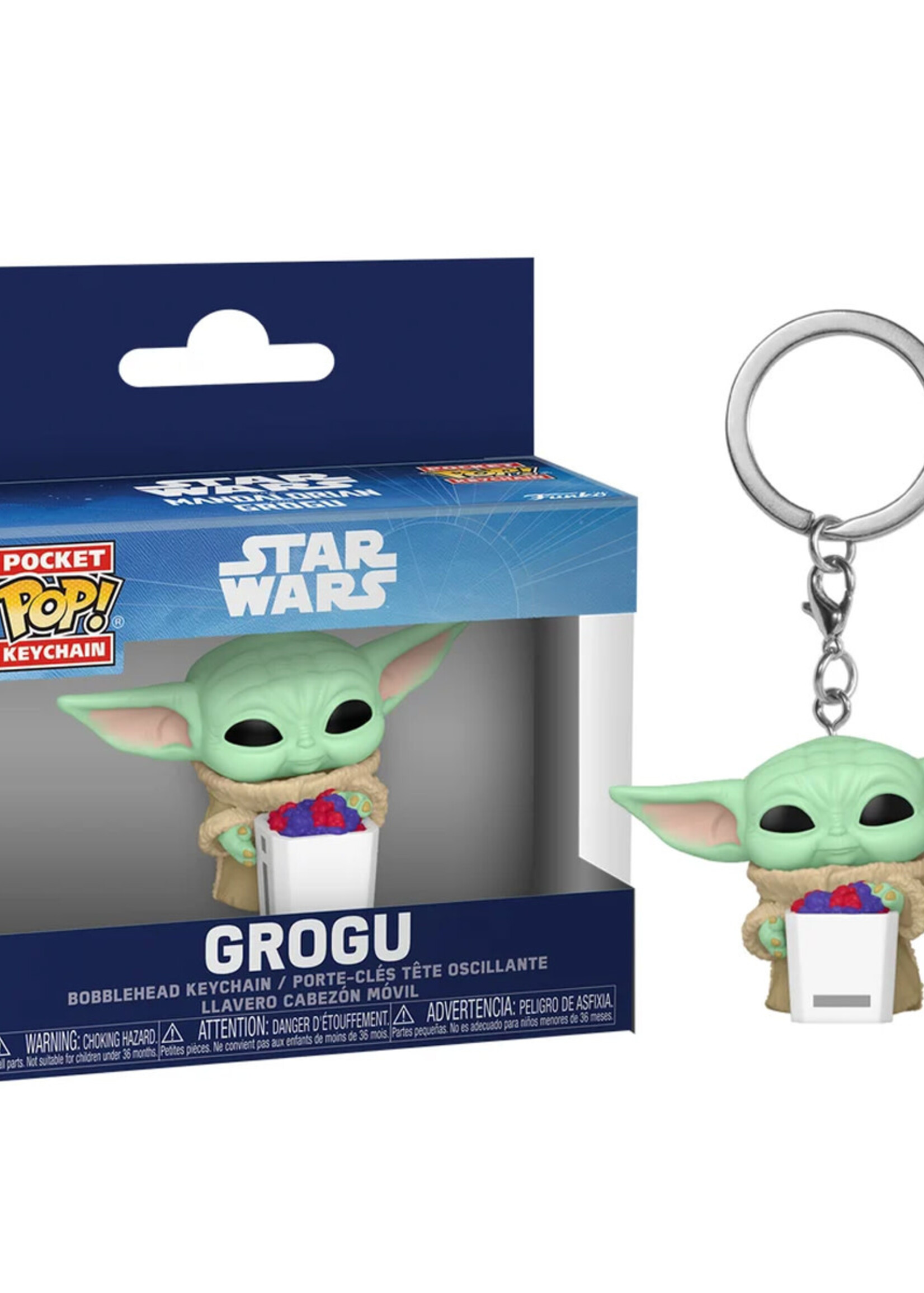 Mandalorian & Grogu Pocket Pop Keychains Grogu With Snack
