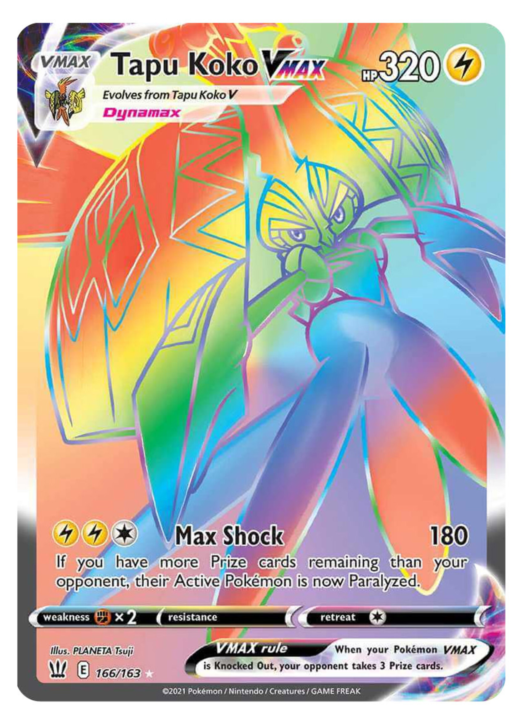 Tapu Koko Vmax 166 (BST): excellent