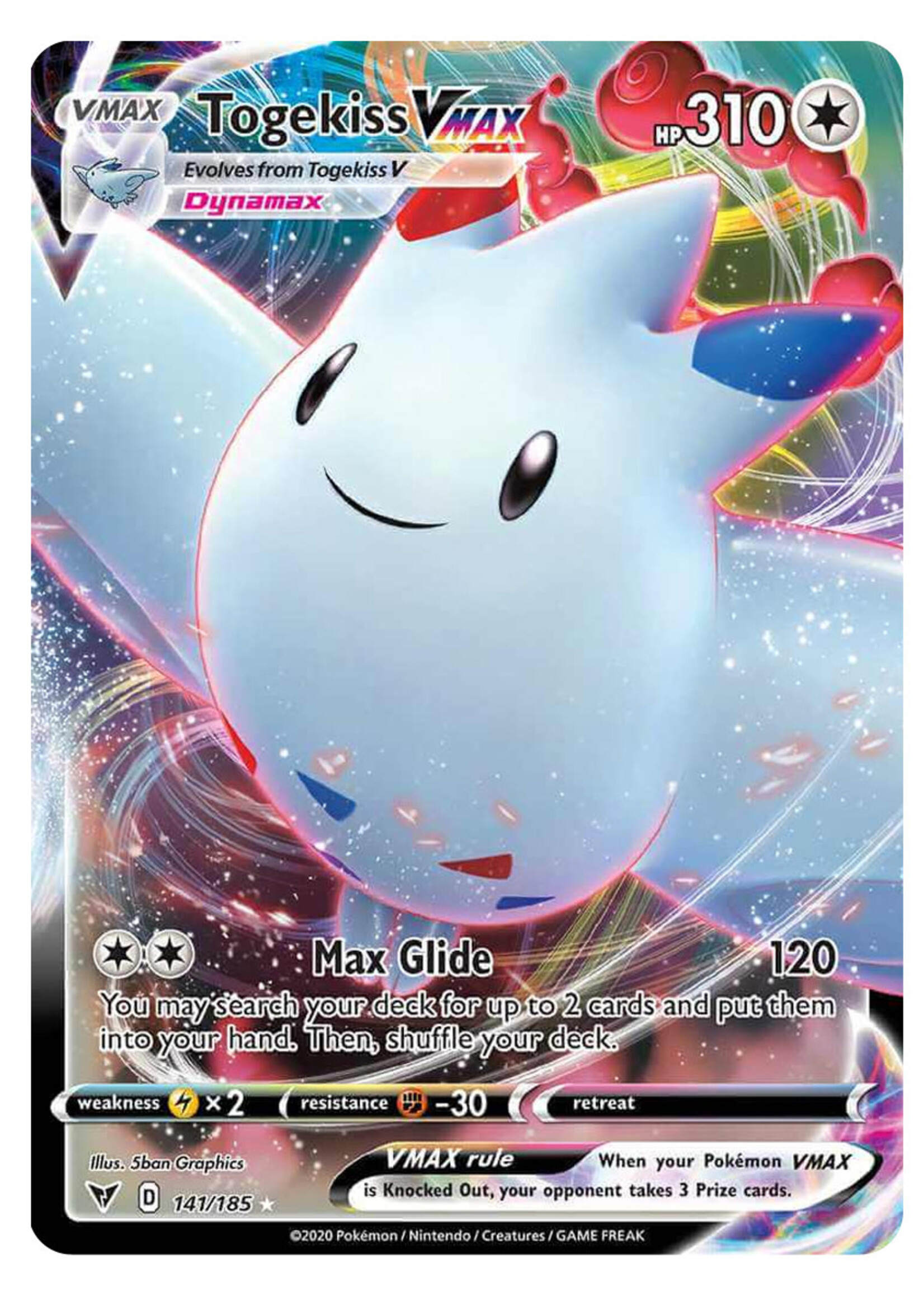 Togekiss Vmax 141 (VIV): excellent