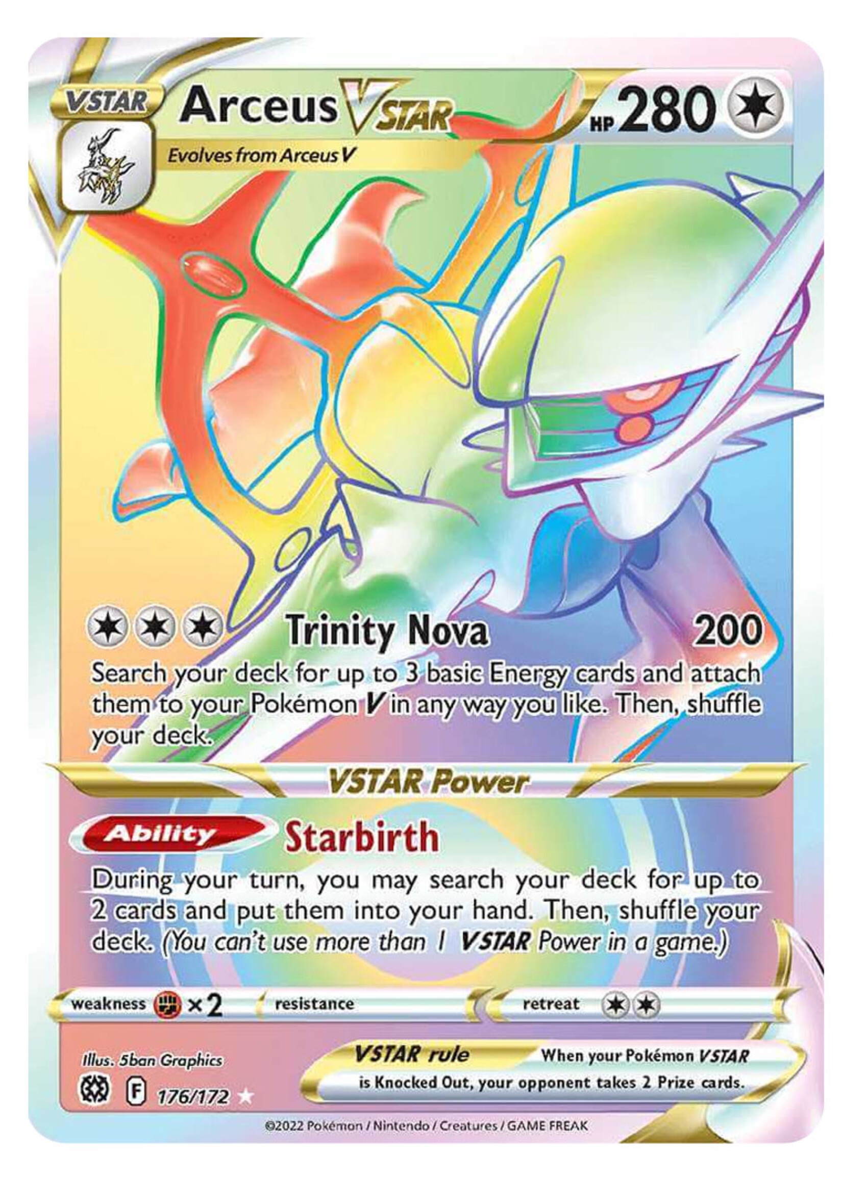 Arceus Vstar 176 (BRS): near mint