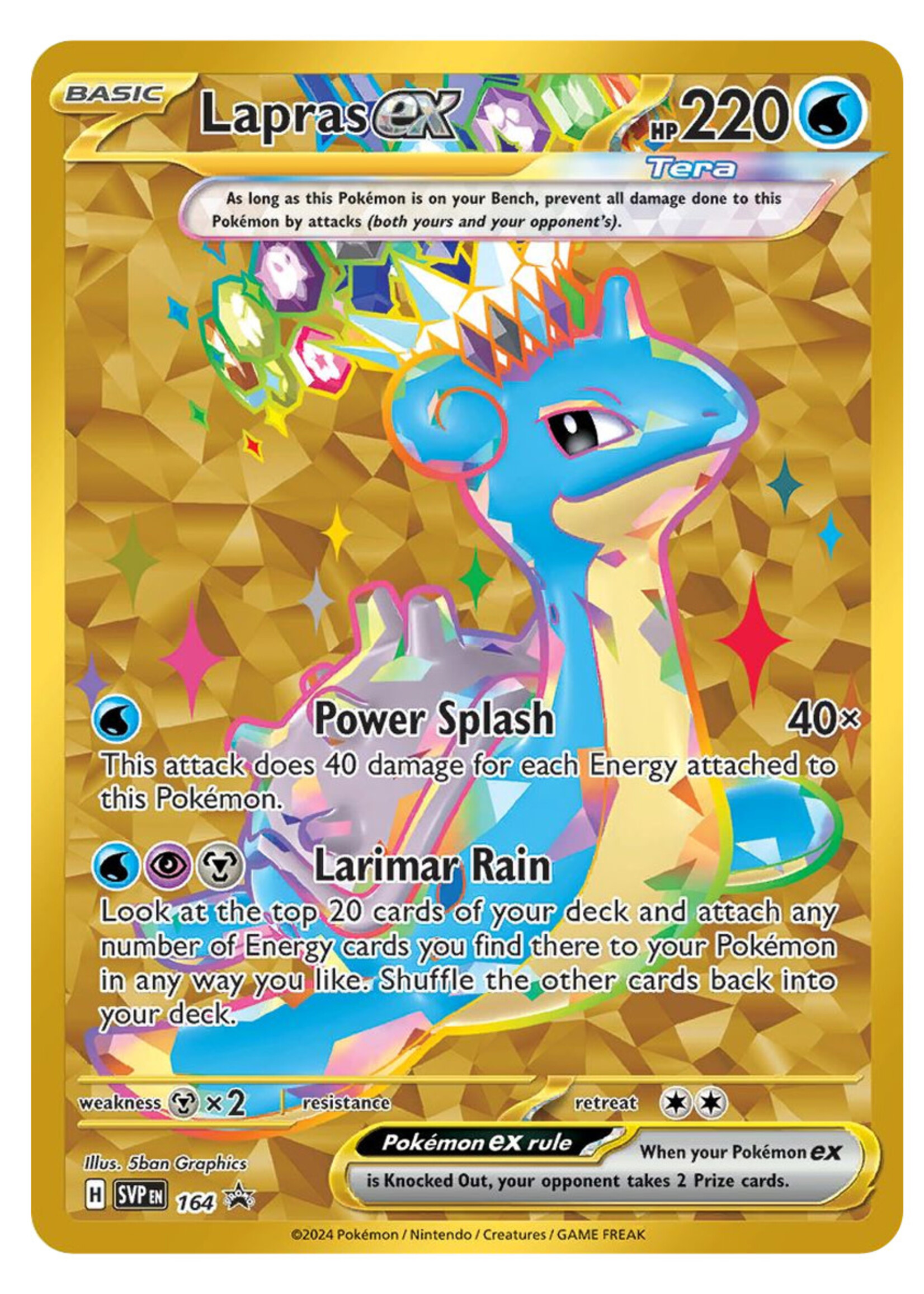 Lapras Ex 164 (SVP): near mint