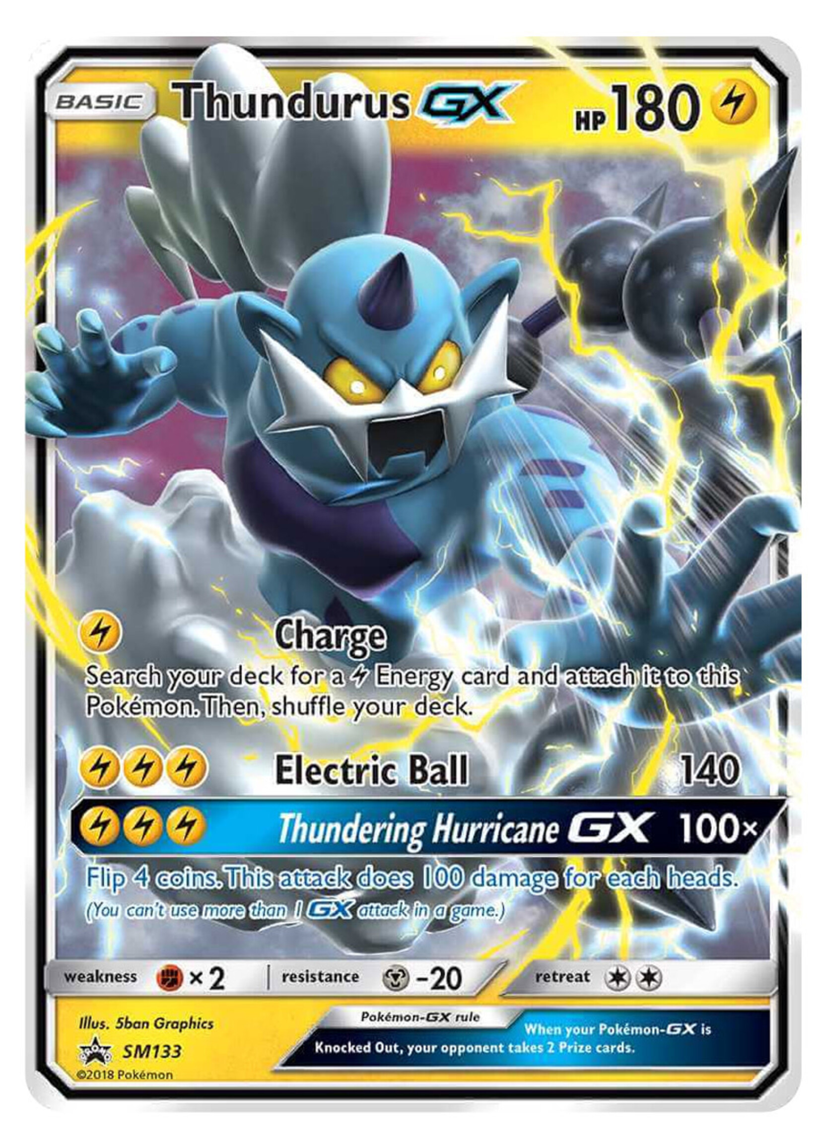 Thundurus GX 133 (SM): light played