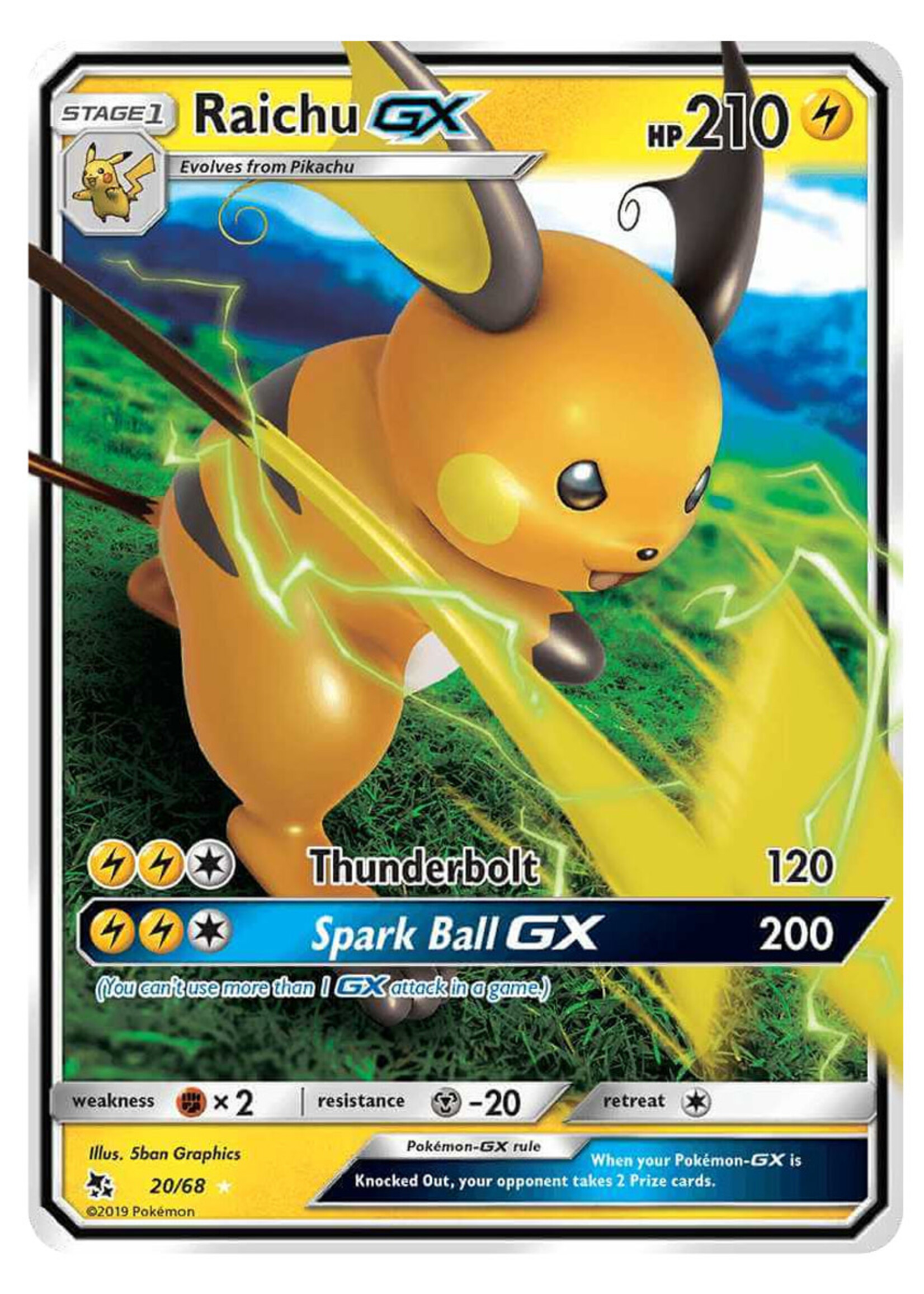 Raichu GX 20 (HIF): excellent